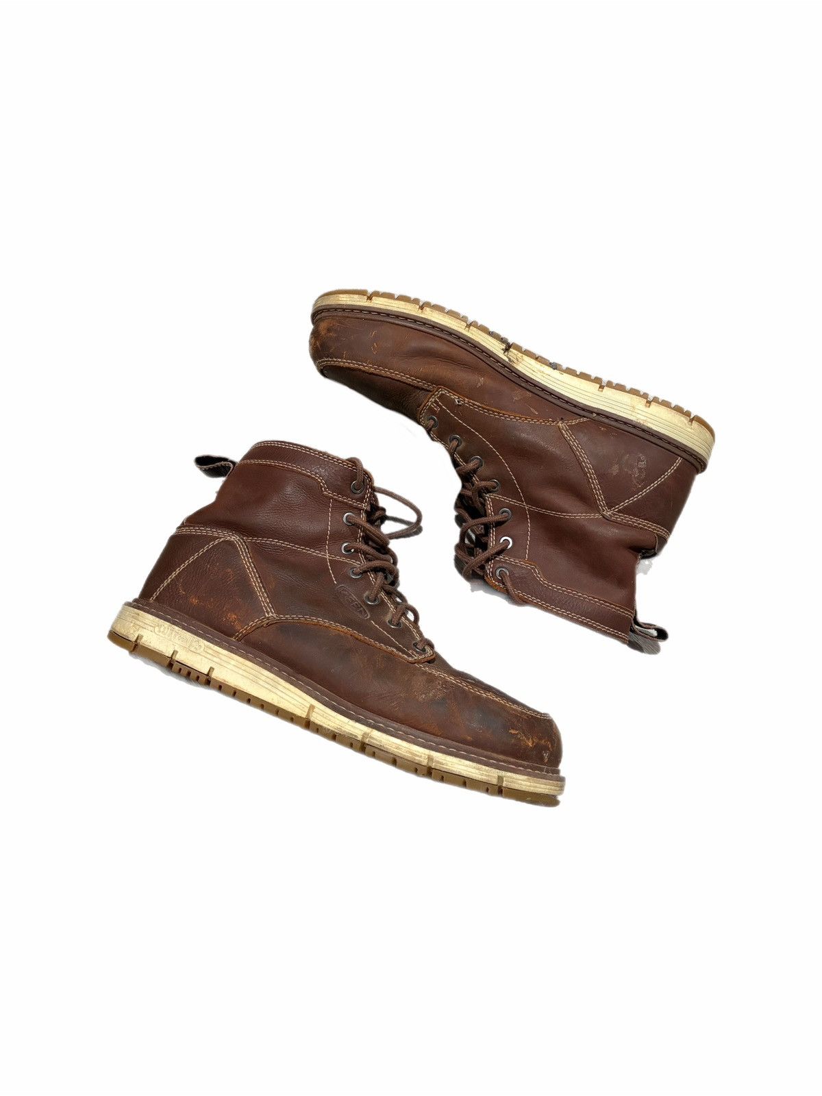 KEEN KEEN Boots Mens Leather Chukka Ankle Lace Up Workwear Casual Size US 11 / EU 44 - 1 Thumbnail