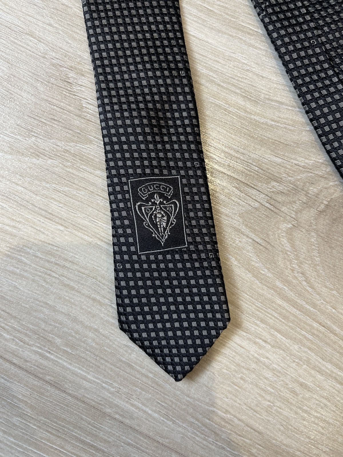 Gucci Gucci black Silk Tie Made In Italy Size ONE SIZE - 2 Thumbnail