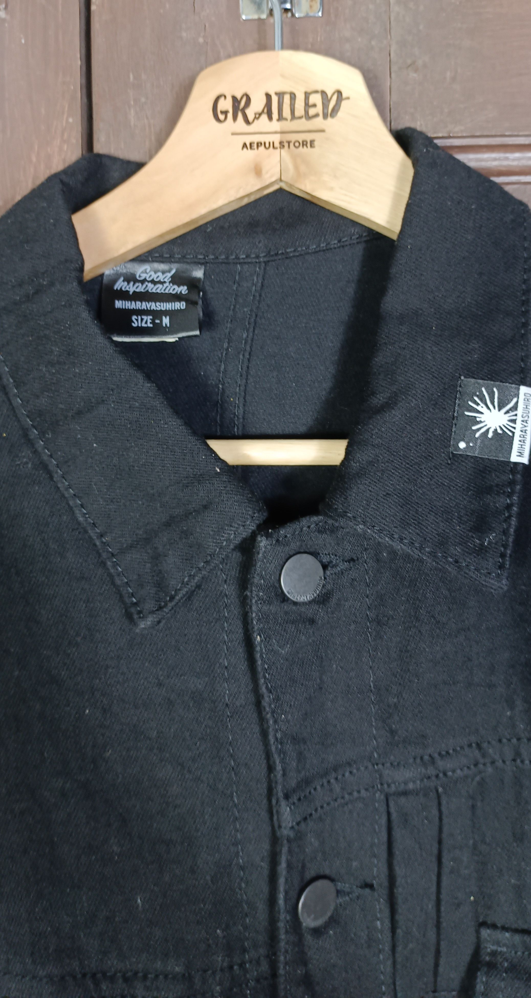 Maison MIHARA YASUHIRO Miharayasuhiro Denim Jacket Super Black Size US M / EU 48-50 / 2 - 8 Thumbnail