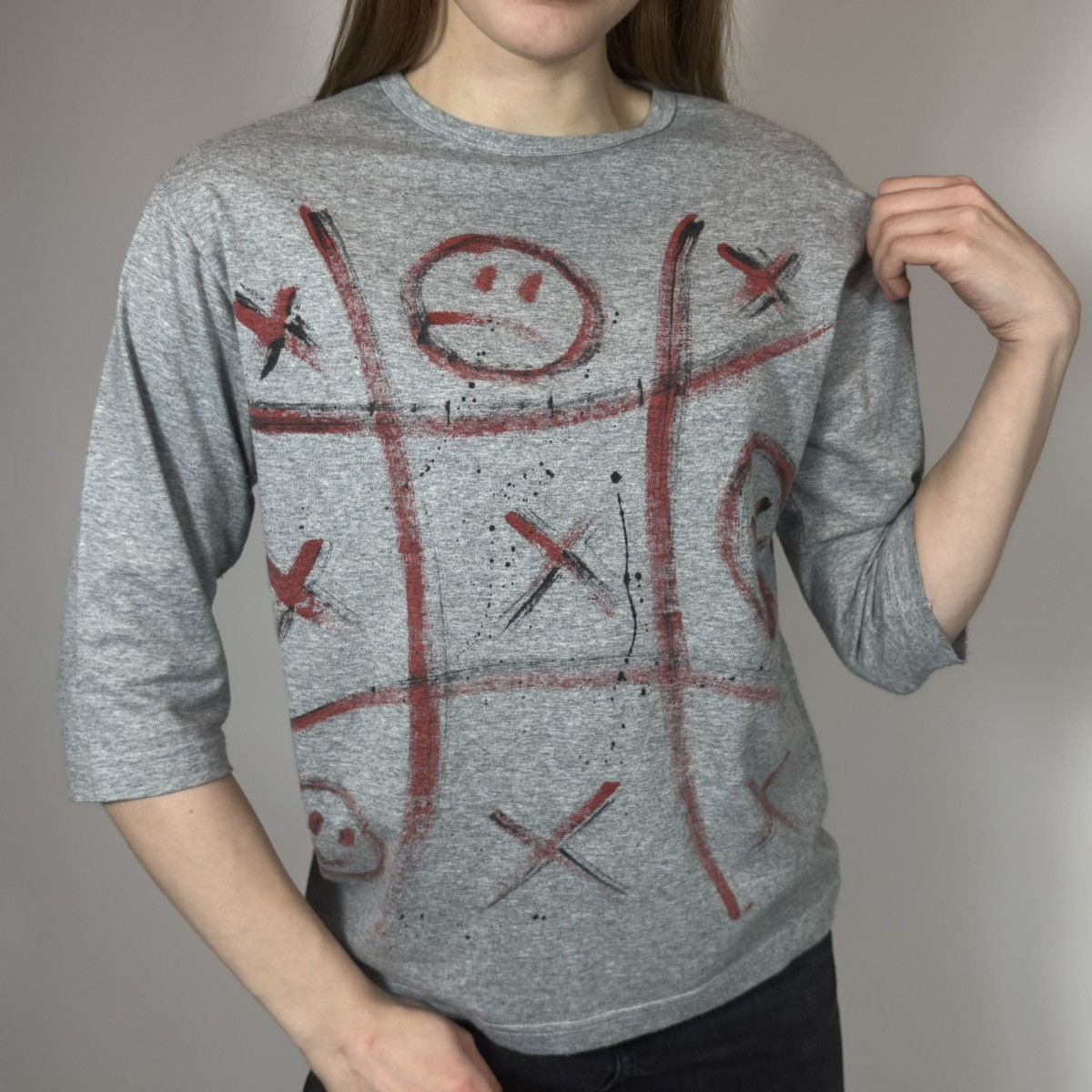 Vintage Vintage Y2K Japanese Art Retro Longsleeve 90s Humor Style Size M / US 6-8 / IT 42-44 - 1 Thumbnail
