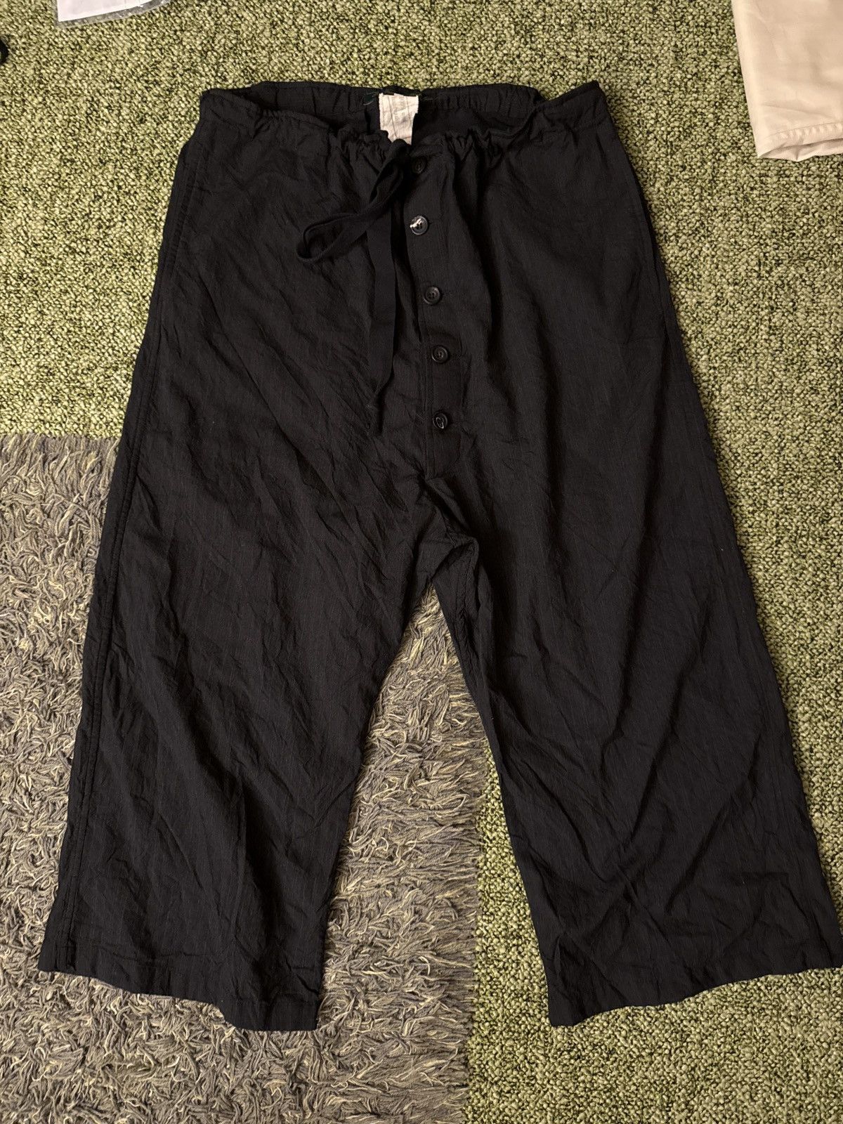 Paul Harnden Shoemakers Wool/Linen drawstring trousers | Grailed