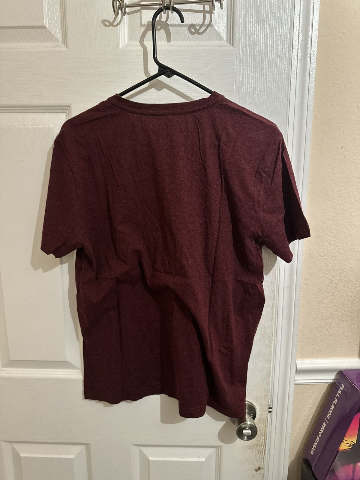 Lacoste Burgundy lacoste v neck t shirt Size US L / EU 52-54 / 3 - 3 Thumbnail