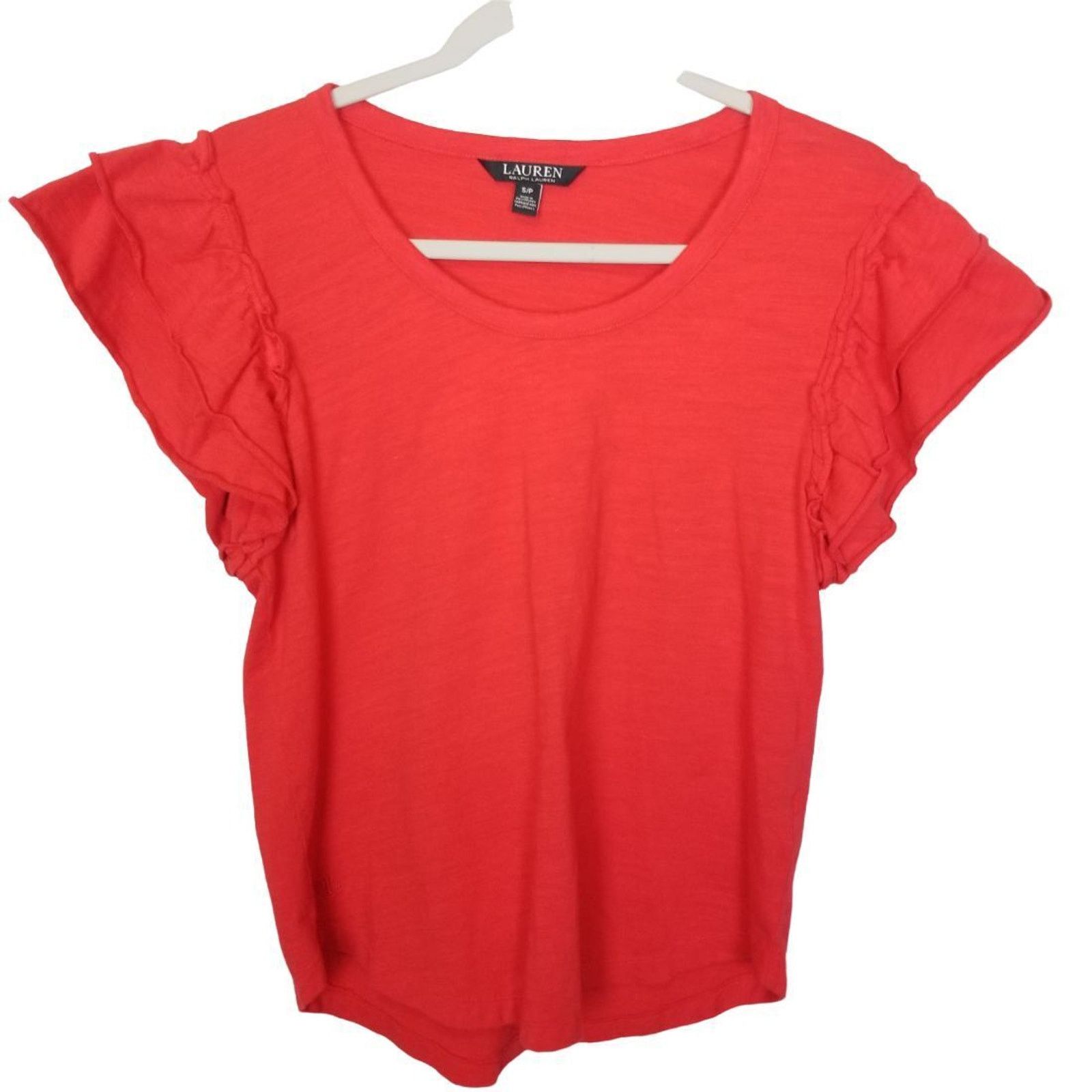 Lauren Ralph Lauren Lauren Ralph Lauren Ruffle Shirt S Classic Preppy Holiday Size S / US 4 / IT 40 - 2 Thumbnail
