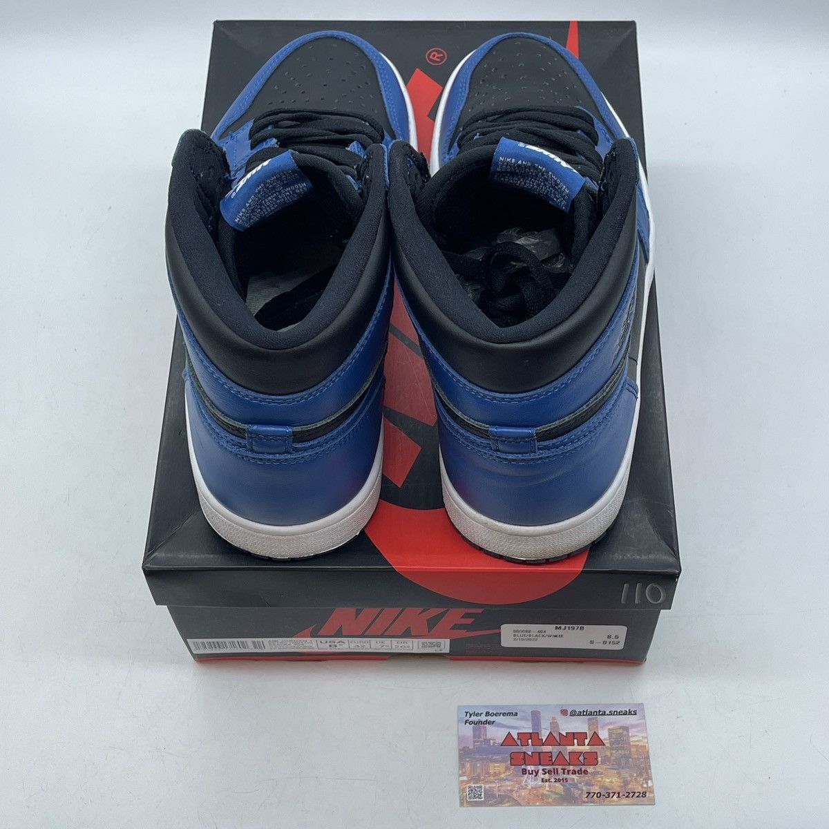 Nike Air Jordan 1 high dark marina blue Size US 8.5 / EU 41-42 - 6 Thumbnail