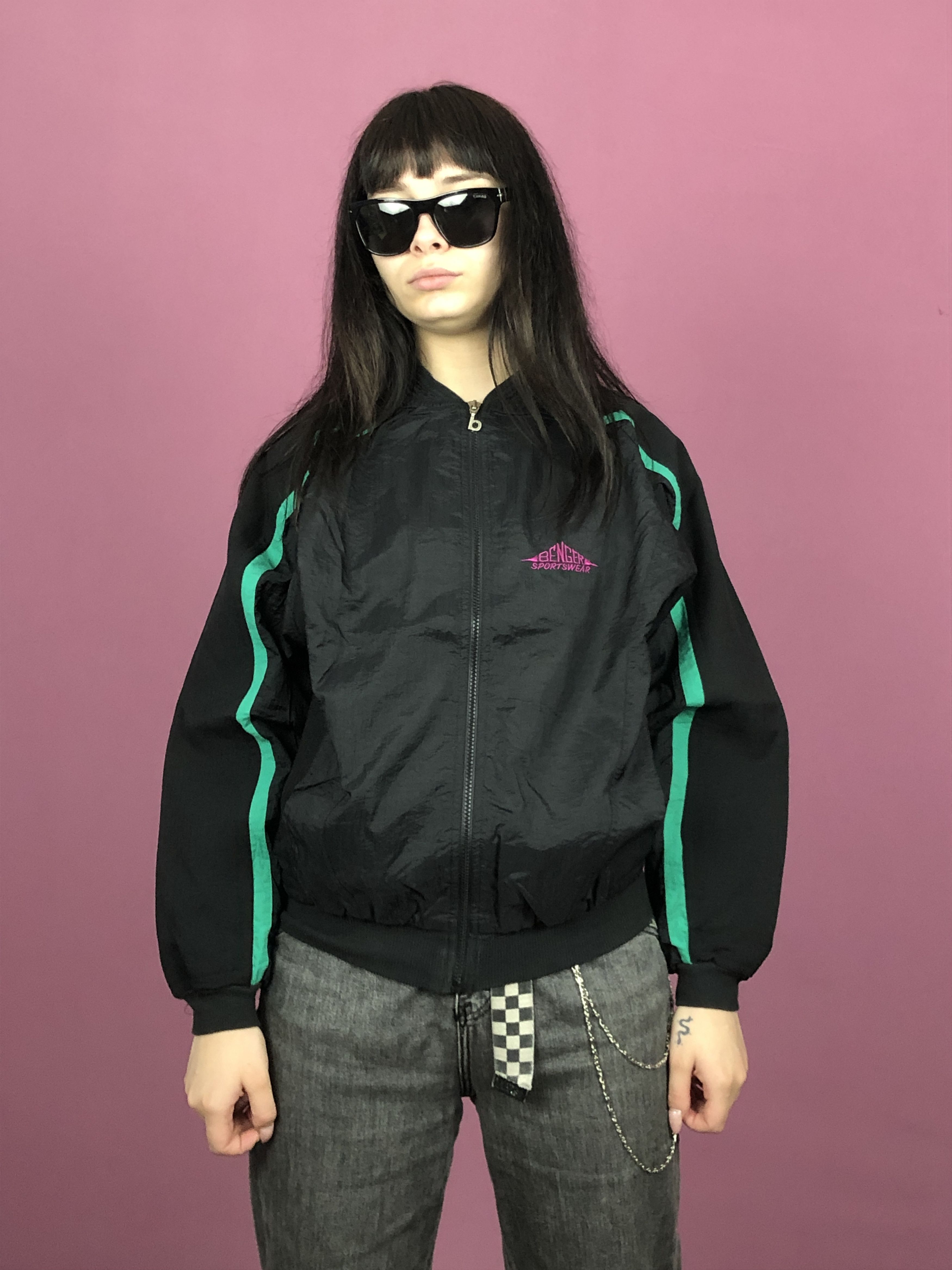 Vintage 90s Benger Vintage Women's Windbreaker Jacket - L Size L / US 10 / IT 46 - 1 Thumbnail