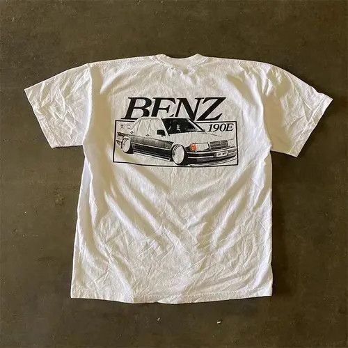 Japanese Brand × Vintage White washed vintage car pattern cotton t-shirt Size US M / EU 48-50 / 2 - 1 Thumbnail