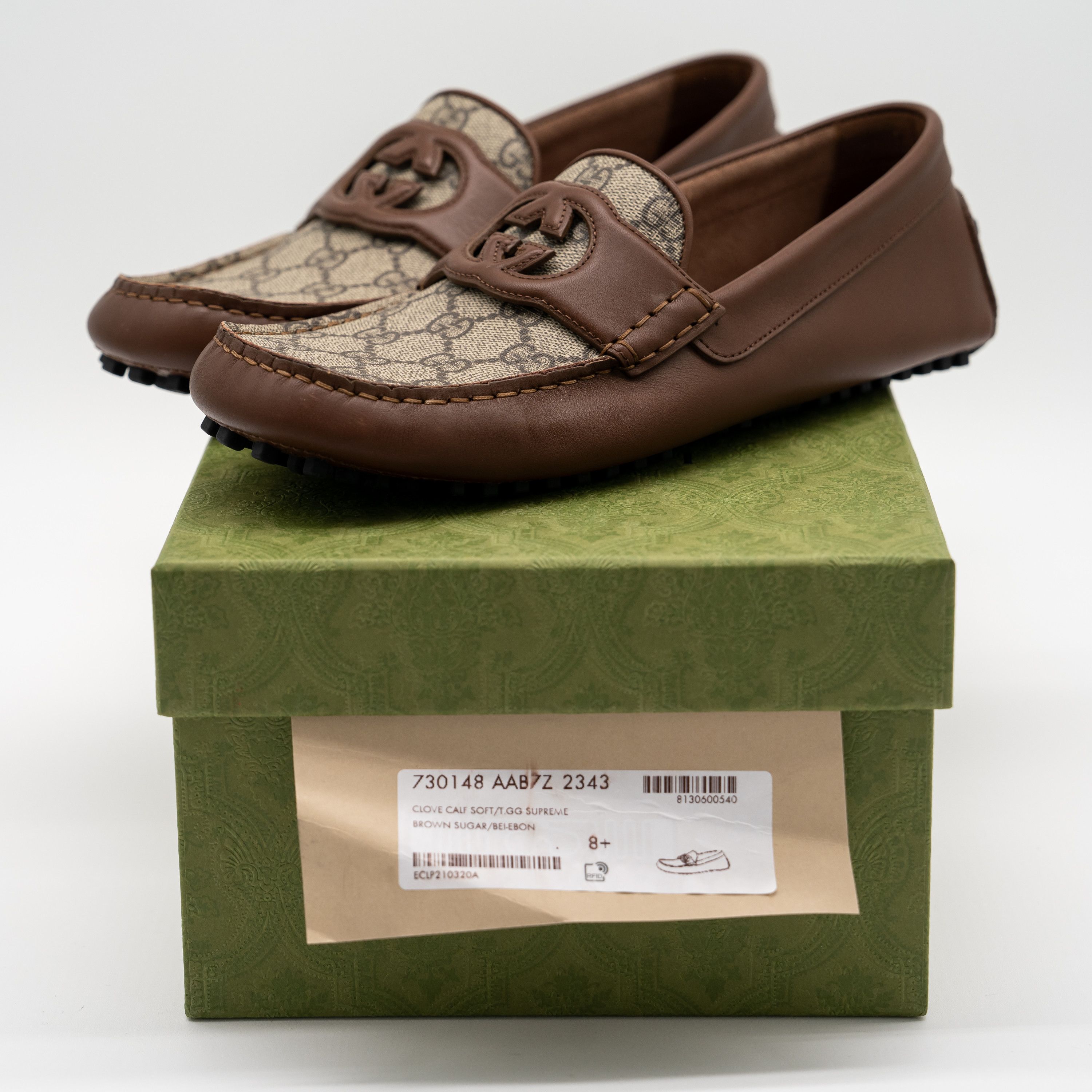 Gucci Gucci GG Leather Moccasin Driver Brown Loafers Leather Size US 9 / EU 42 - 11 Thumbnail