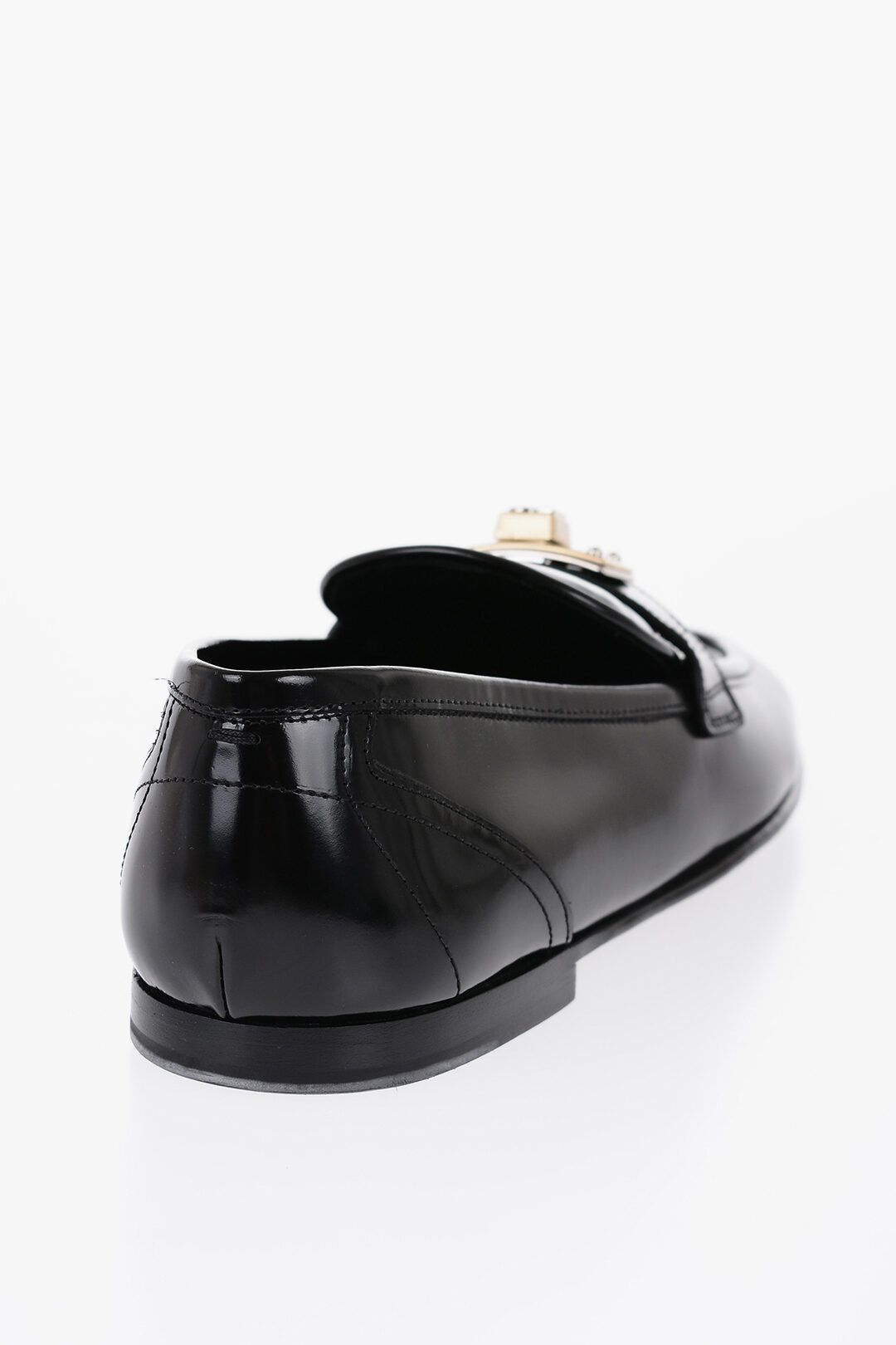 Dolce & Gabbana og1mm0825 Brushed Leather Ariosto Loafers in Black Size US 10 / EU 43 - 3 Thumbnail