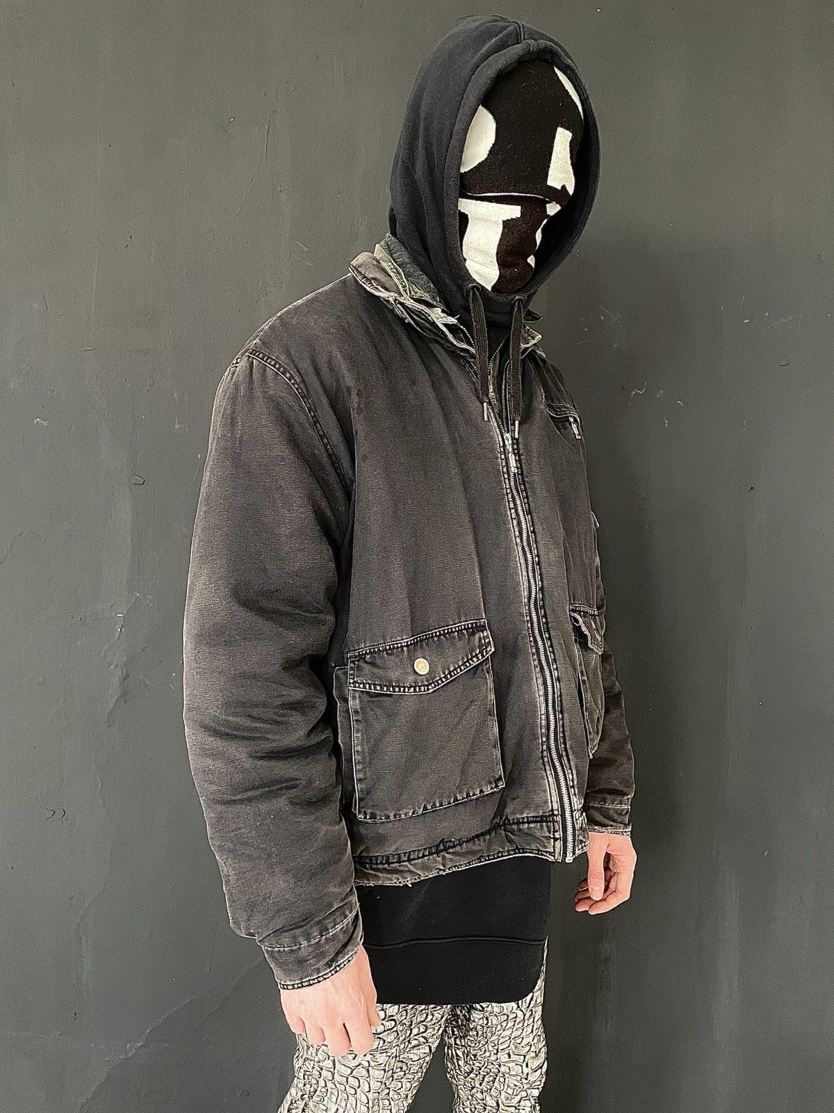 Vintage Vintage LIMA’S Workwear Jacket Faded Black Heavy Canvas Size US L / EU 52-54 / 3 - 5 Thumbnail