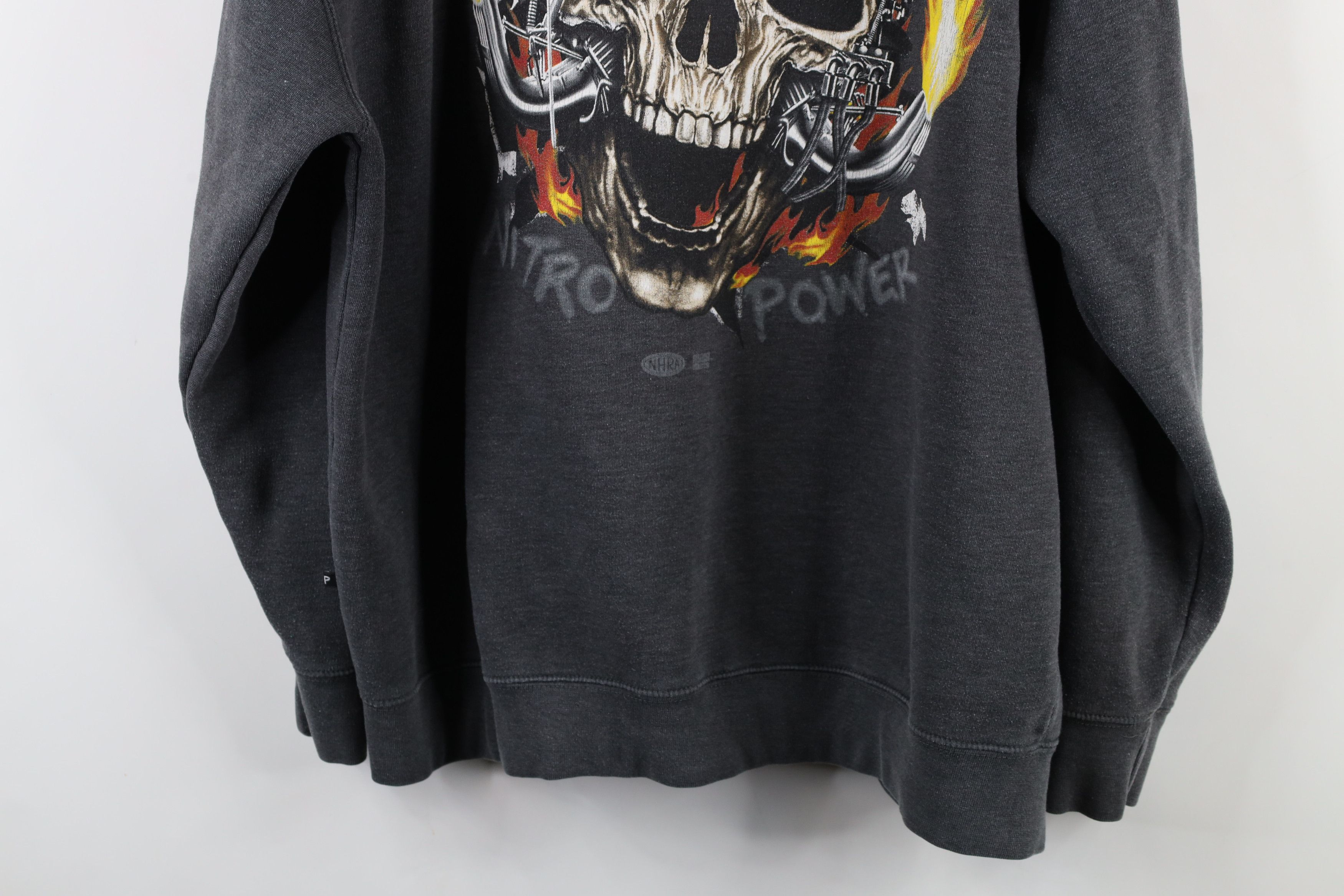 Vintage Vintage Championship Racing Skull Fire Hoodie Sweatshirt Size US XXL / EU 58 / 5 - 14 Thumbnail
