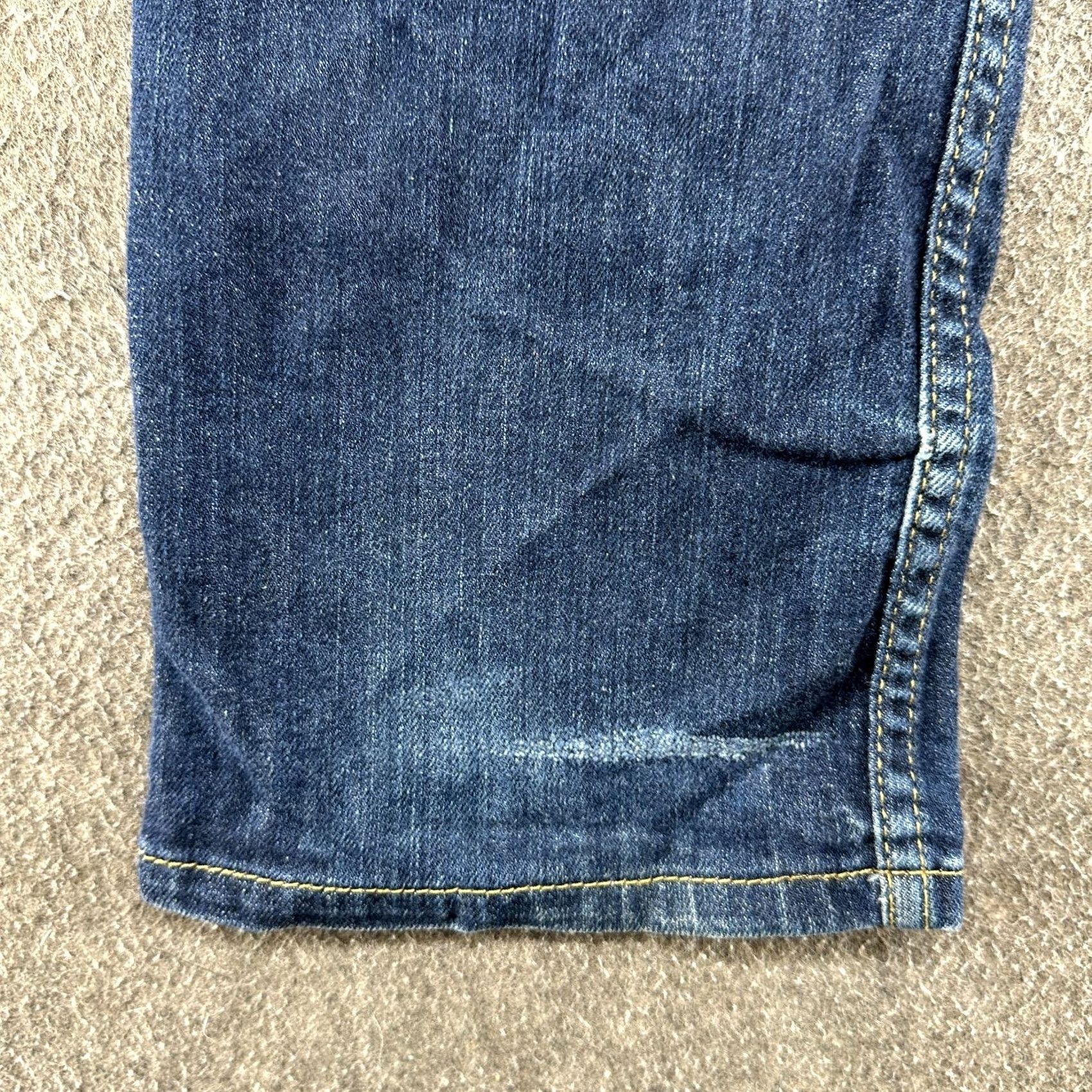 Levi's Levi's 513 Jeans Mens 32x30 Blue Slim Straight Denim Dark Wash Stretch 5-Pocket Zipper Logo Modern Regular Age 32in Inseam 30in Mens Size US 32 / EU 48 - 5 Thumbnail
