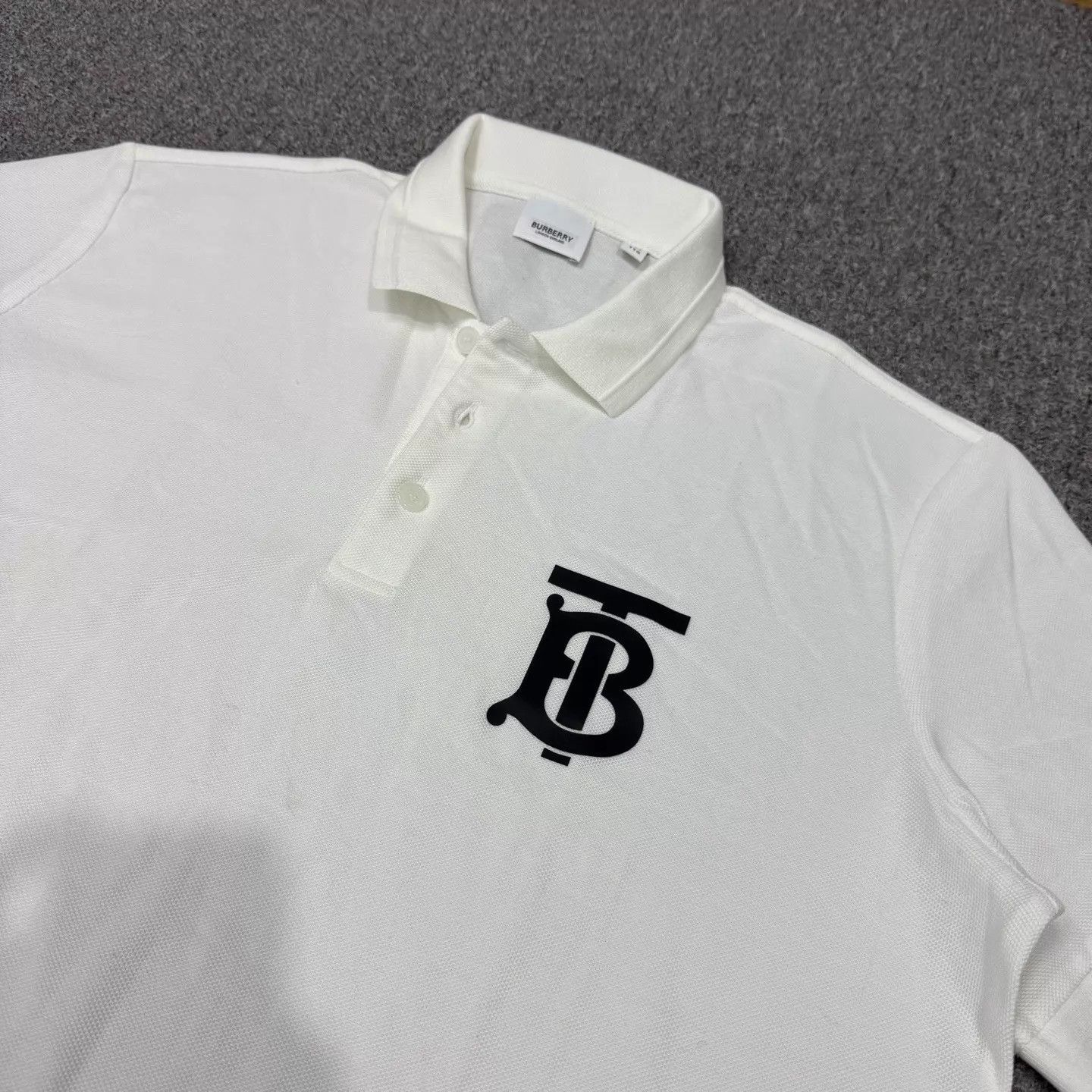 Burberry Burberry White Chest TB Logo Polo Shirt XXL 99 New Size US XXL / EU 58 / 5 - 3 Thumbnail