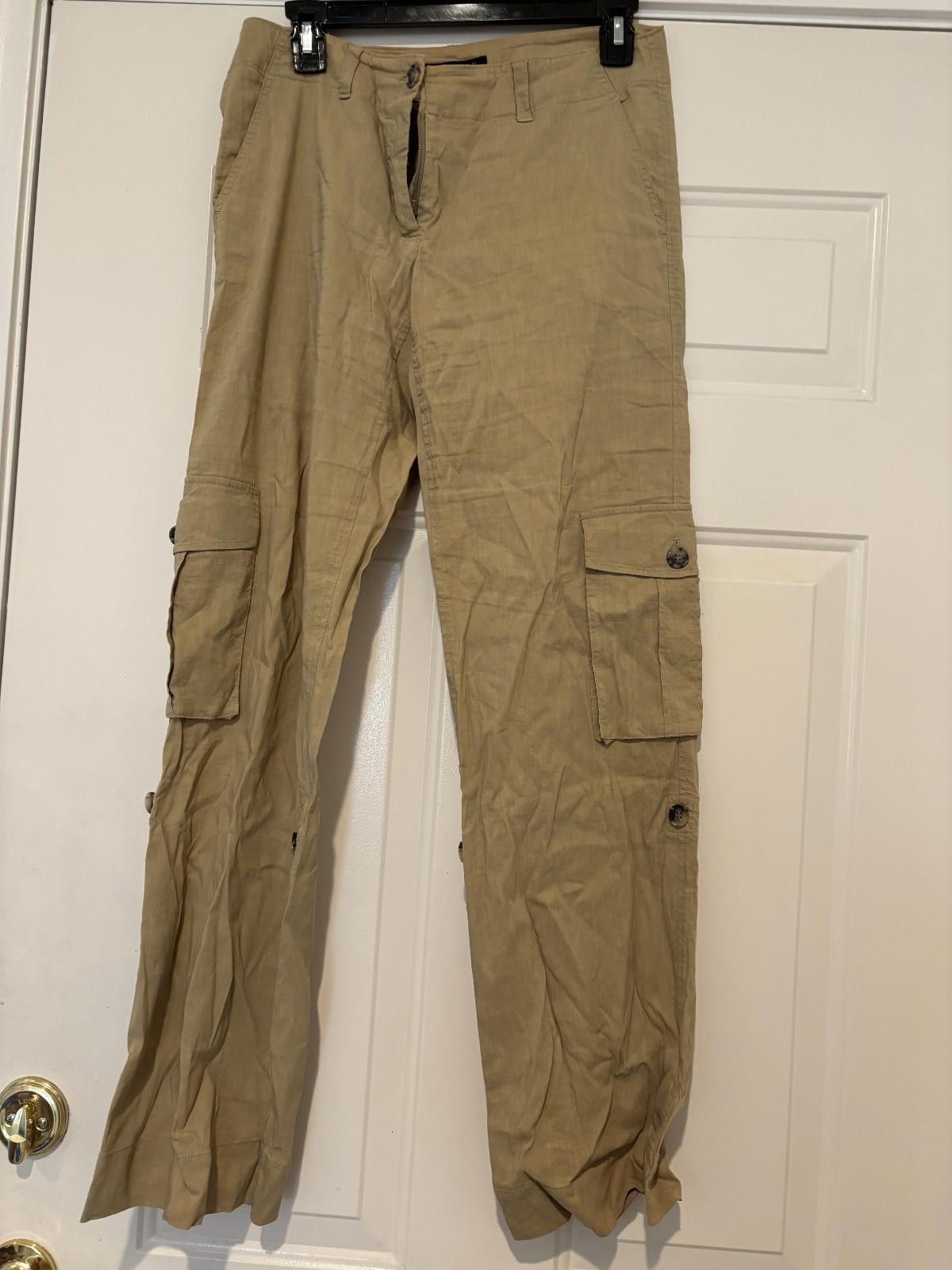 Theory Womens sz 4 linen beige Theory pants #616 Size 27" / US 4 / IT 40 - 1 Thumbnail