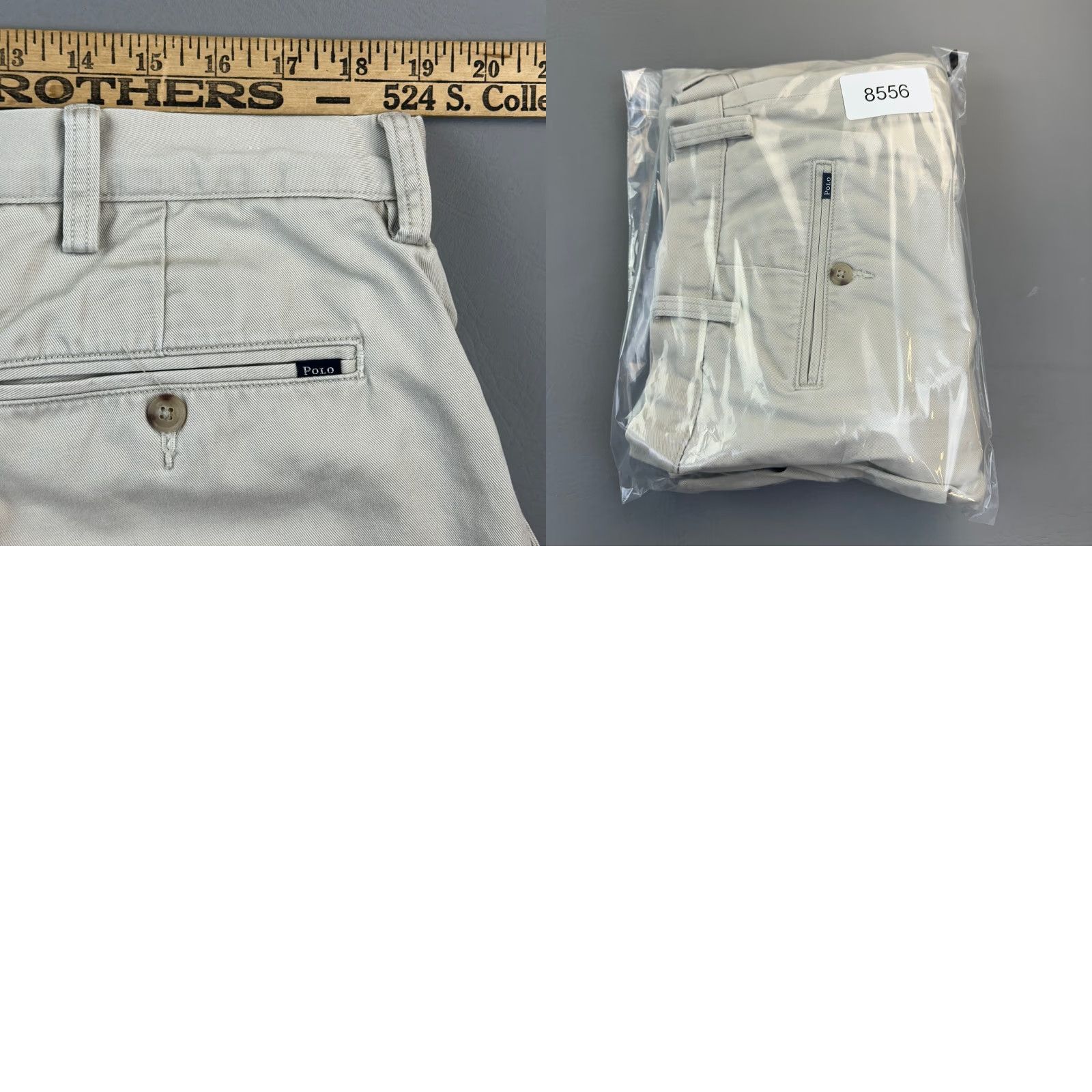 Polo Ralph Lauren Polo Ralph Lauren Pants Mens 38x34 38x33 Beige Relaxed Fit Flat Front Chino Size US M / EU 48-50 / 2 - 9 Thumbnail