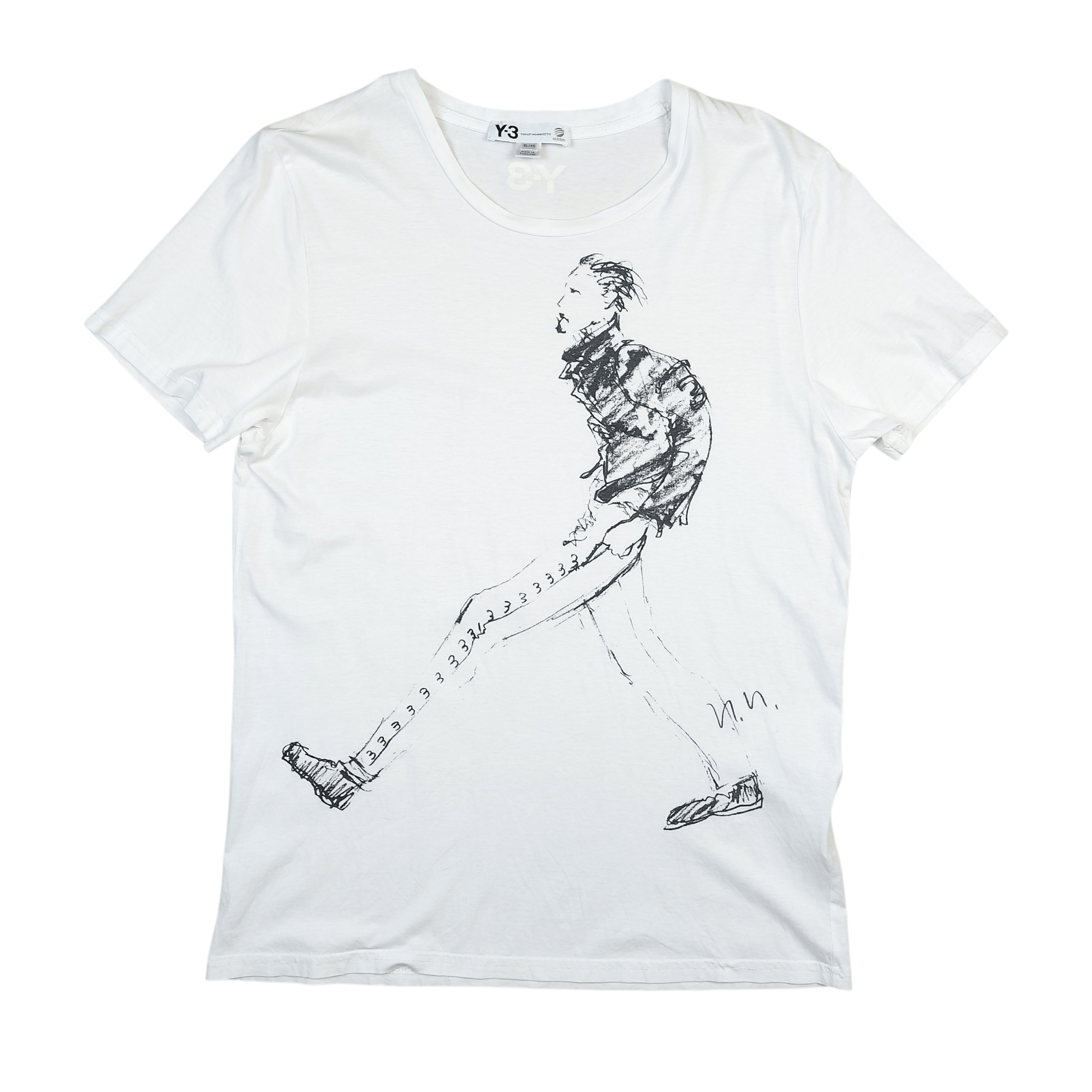 Adidas × Y-3 2016 Adidas Y3 Apparel Yohji Yamamoto Women TEE Size L / US 10 / IT 46 - 1 Thumbnail