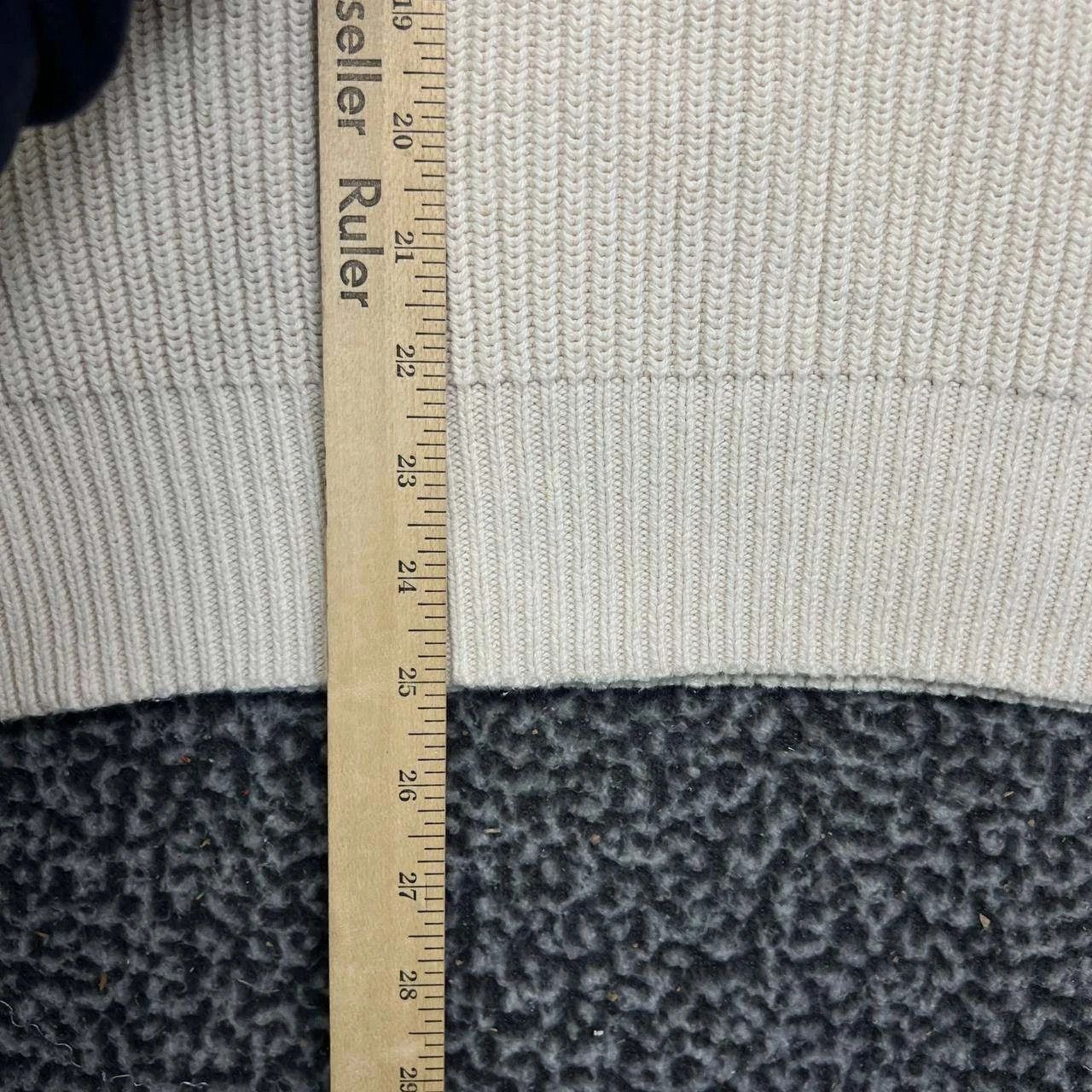 J.Crew J. Crew Fisherman Sweater Knit Suede Shoulder Patch Cotton M Size US M / EU 48-50 / 2 - 6 Thumbnail