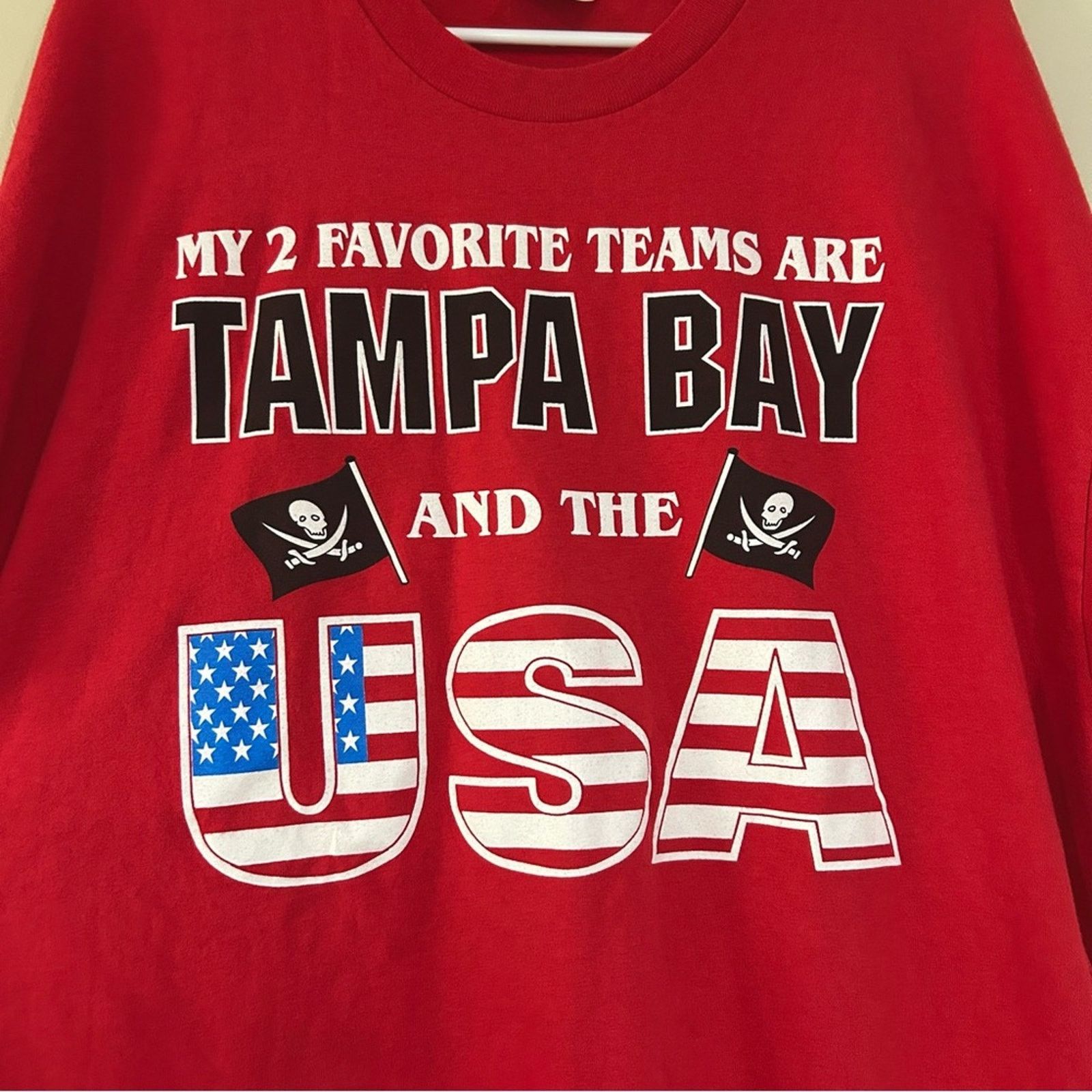 Hanes Favorite Teams Tampa Bay And The USA Shirt Size US XL / EU 56 / 4 - 2 Thumbnail