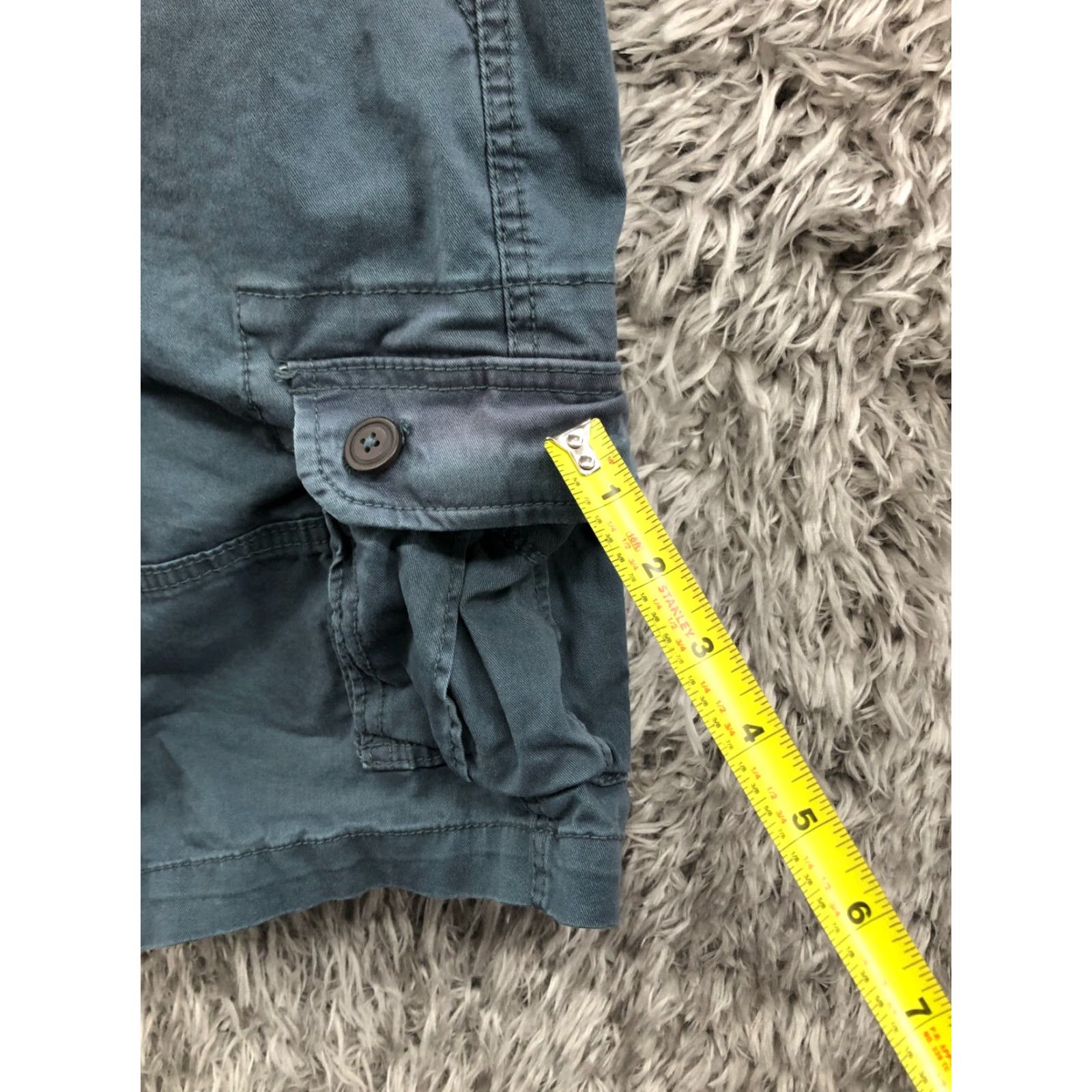 Vintage Aéropostale Cargo Shorts Mens Size 28 Mid Rise Medium Wash Blue Cargo Short Mens 28 Blue Size US 28 / EU 44 - 4 Thumbnail