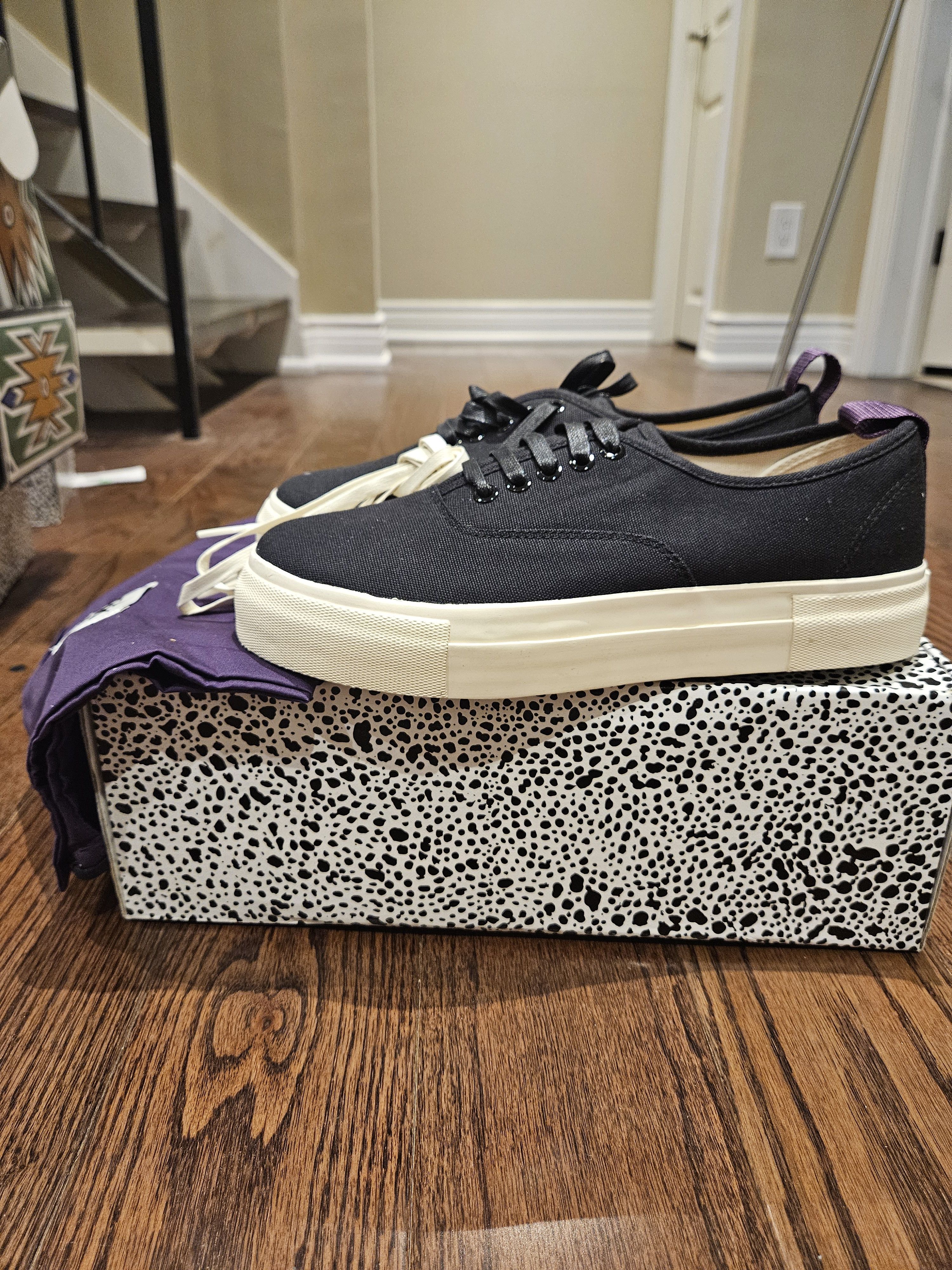 Eytys (Final Sale) Eytys Black Canvas Sneakers (Sz 7) Size US 8 / IT 38 - 6 Thumbnail