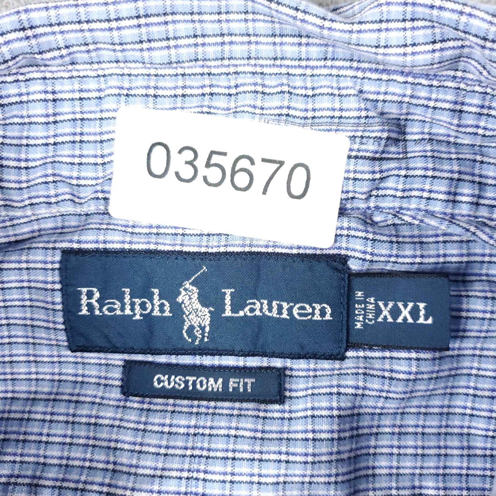 Ralph Lauren Ralph Lauren Shirt Mens 2XL Blue Plaid Button-Up Long Sleeve Cotton Polo Pony Casual Button-Down Mens Size US XXL / EU 58 / 5 - 7 Thumbnail