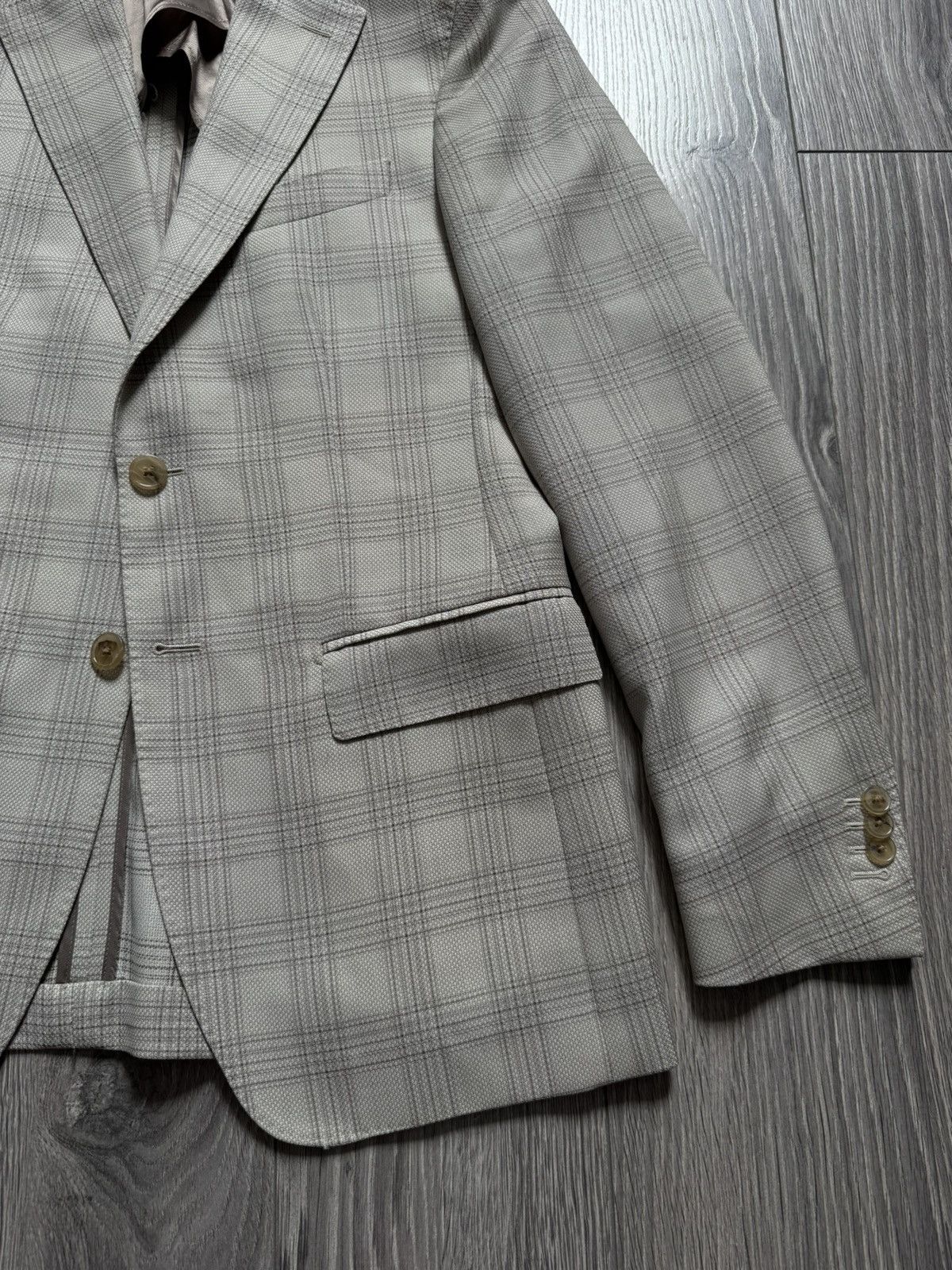 Boggi Boggi Milano Check Plaid Blazer Jacket 48 Size 48R - 6 Thumbnail