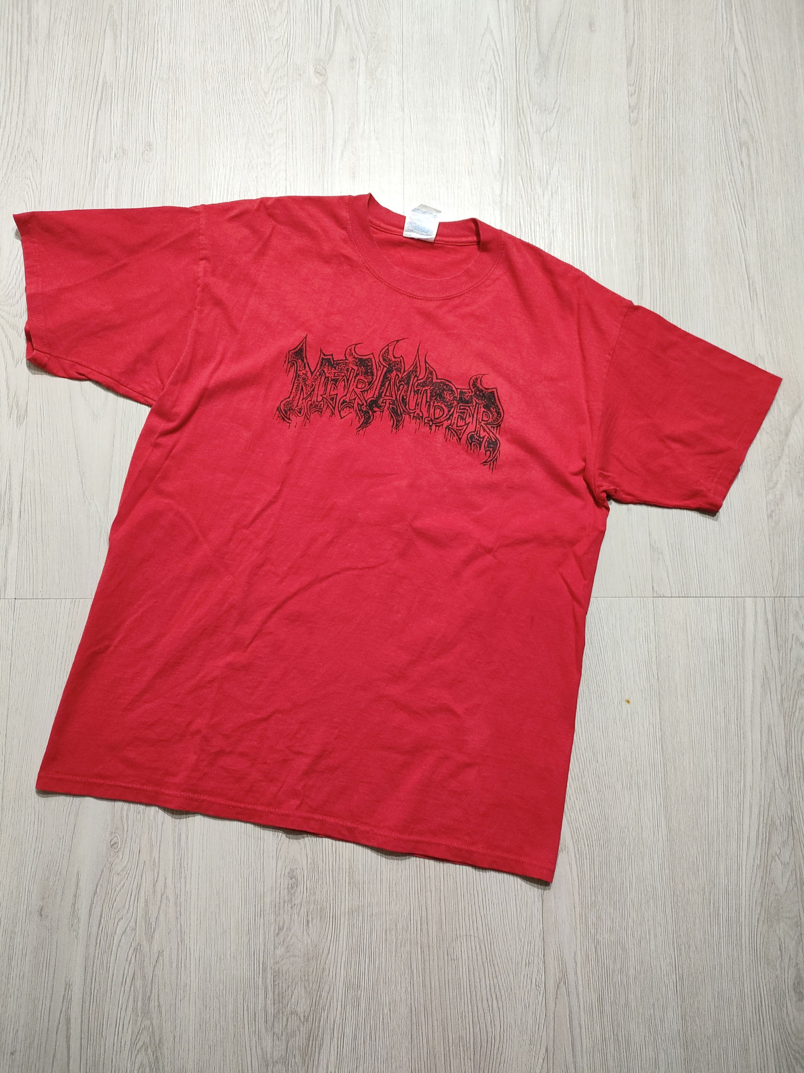 Band Tees Early 00s MERAUDER "IT AIN'T OVER !" Vintage Band Tee Size US XL / EU 56 / 4 - 6 Thumbnail