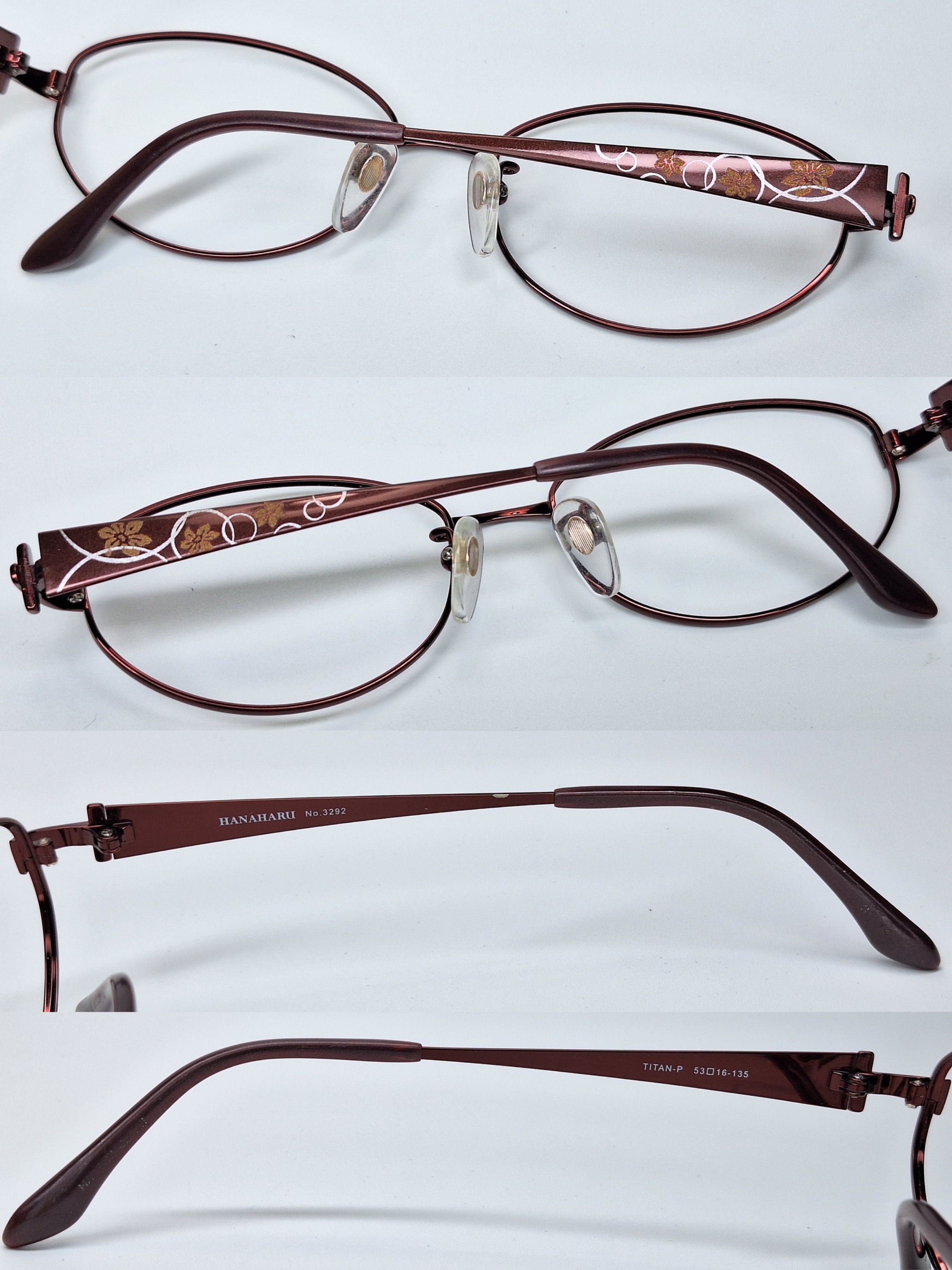 Hanae Mori HANAHARU No.3292 Sabae Artisan Pure Titanium Eyeglasses 7g Size ONE SIZE - 3 Thumbnail