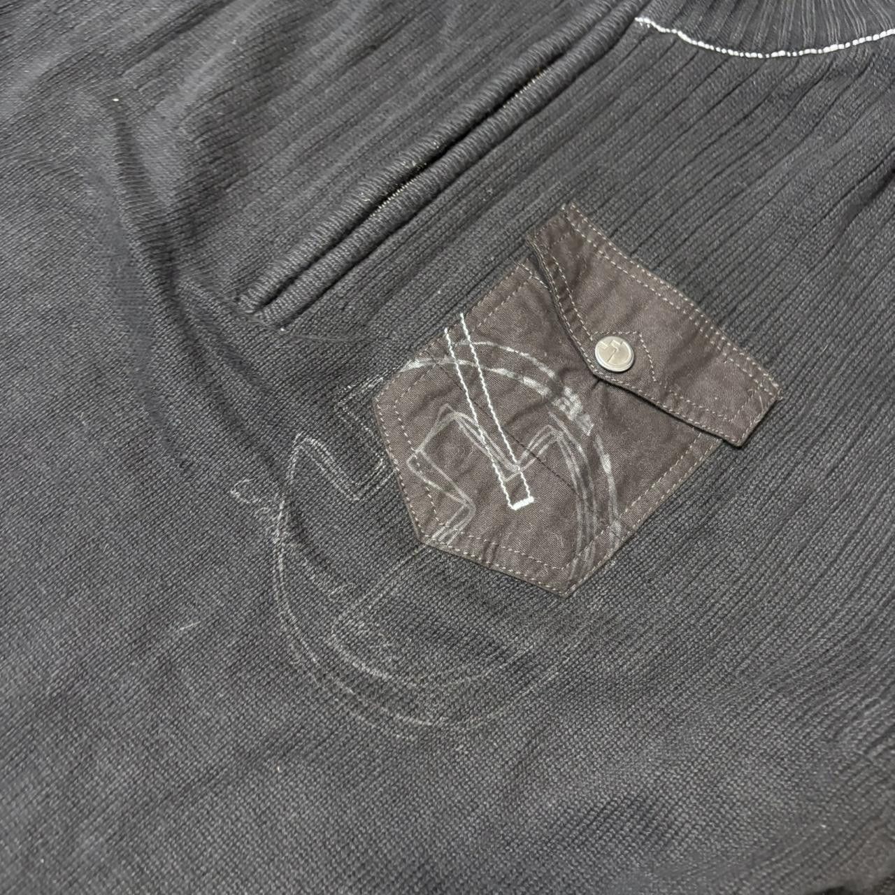 Japanese Brand × Vintage Vintage y2k 90s ribbed affliction style opium sweater Size US XL / EU 56 / 4 - 3 Thumbnail