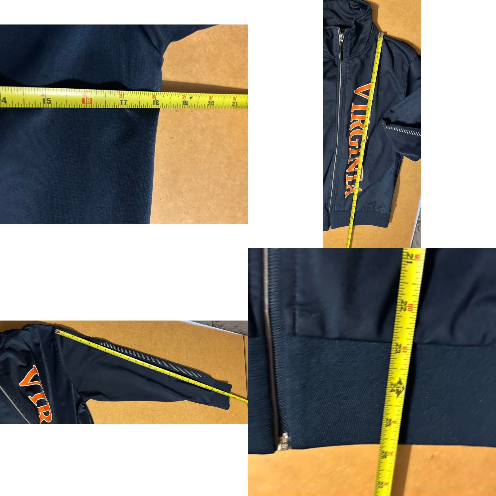 Vintage Arena University Of Virginia Swimming & Diving Full Zip Jacket Men M Blue Solid Mock Collar Zip VERS Size US M / EU 48-50 / 2 - 11 Thumbnail