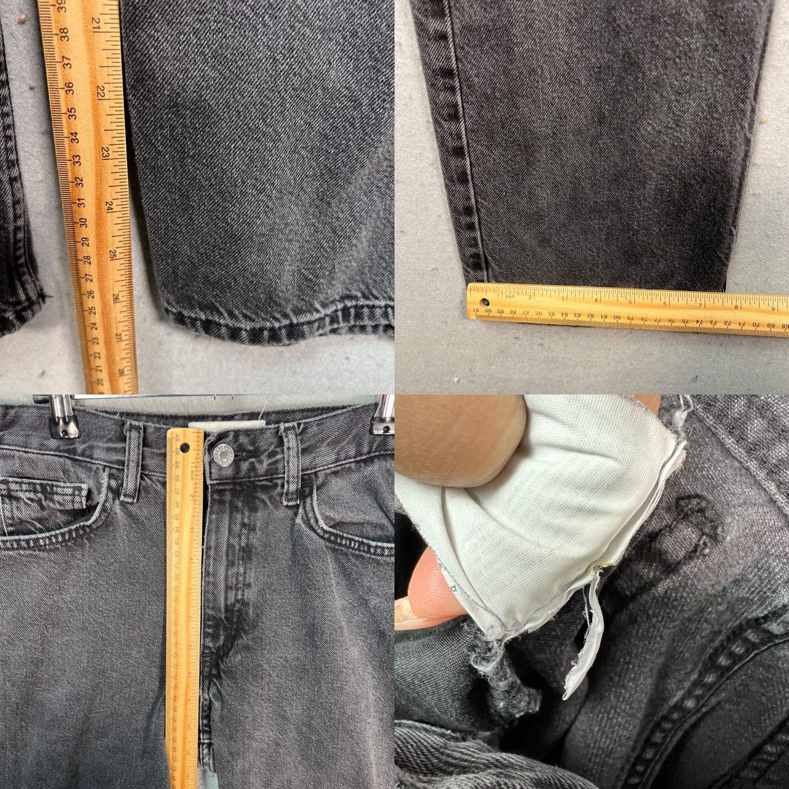 Mango Mango Womens Size 6 High-Rise Black Denim Jeans Straight Leg 5-Pocket Cotton Blend Jeans Womens Manufactured Mango Jeans Black XS-Size 6? Size 28" / US 6 / IT 42 - 8 Thumbnail