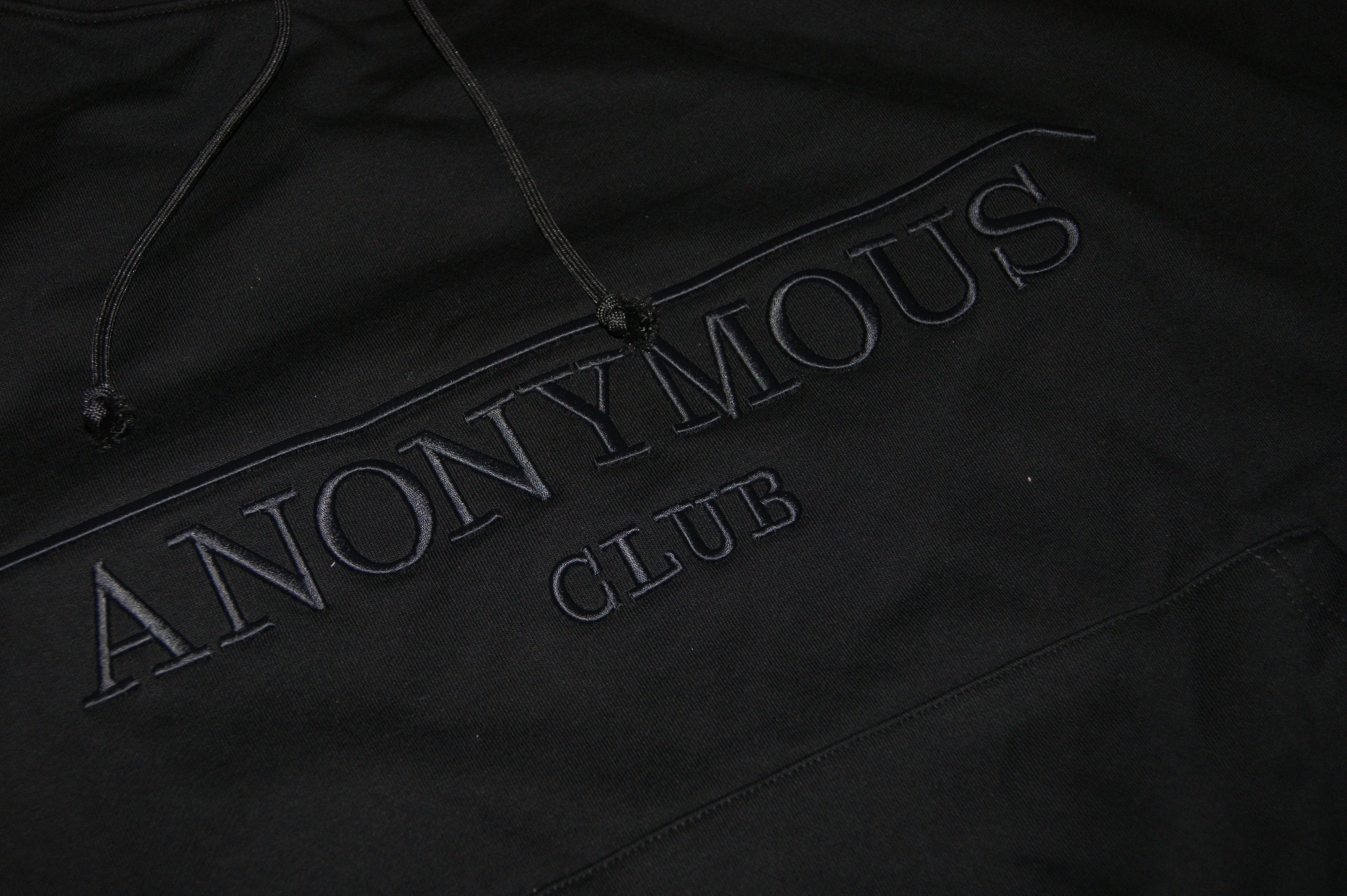 Anonymous Club × Hood By Air Anonymous Club Black Logo Hoodie Size US M / EU 48-50 / 2 - 3 Thumbnail
