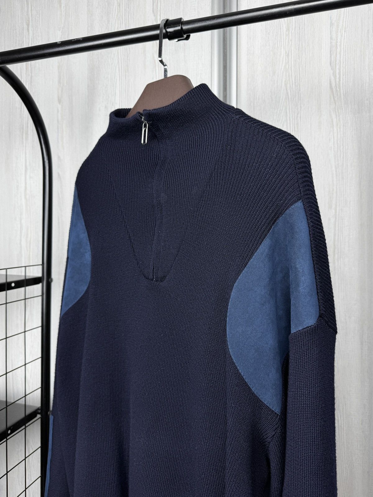 Barbour Barbour Storm Half Zip Sweater (D1305) Navy Blue Size XXL Size US XXL / EU 58 / 5 - 4 Thumbnail