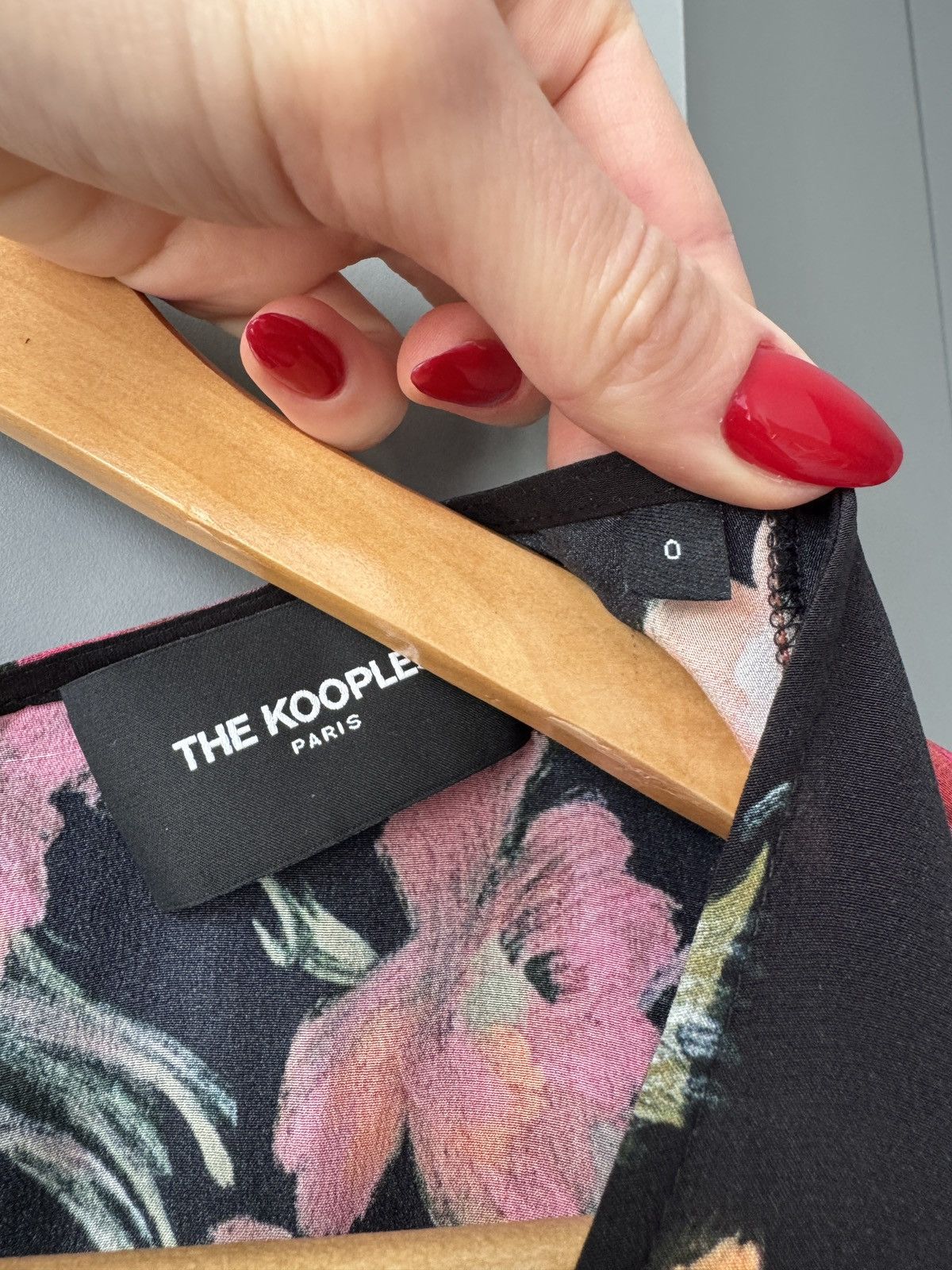 The Kooples The Kooples Call Me Flower Black Floral Silk Mini Dress Size XS / US 0-2 / IT 36-38 - 5 Thumbnail