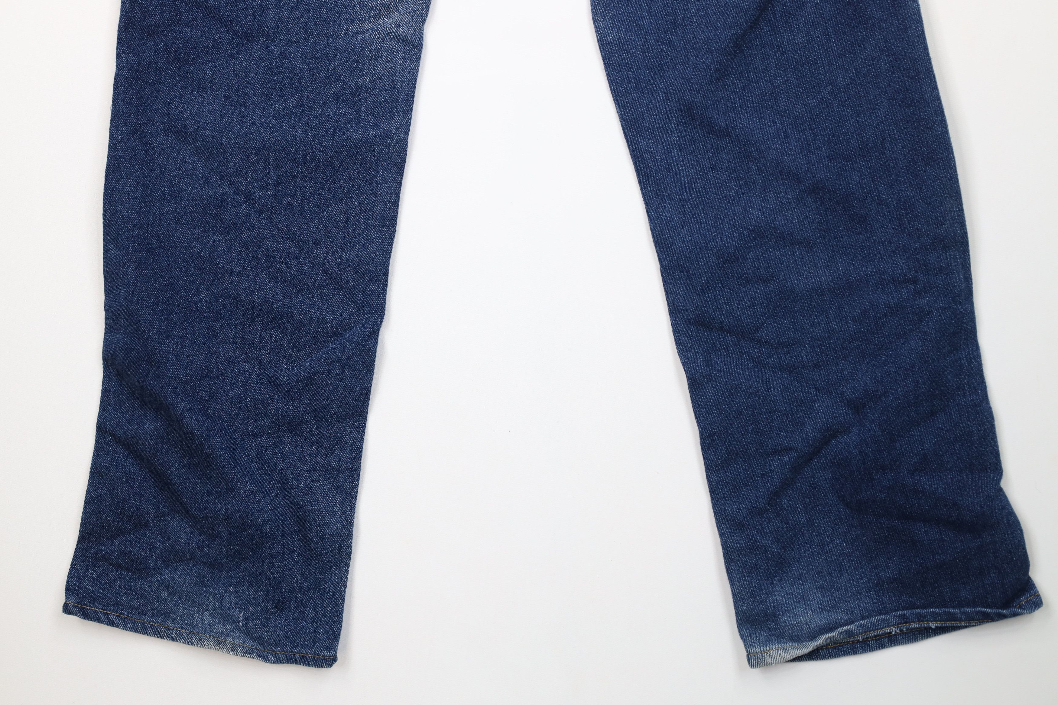 Lee Vintage 70s 80s Lee Flared Wide Leg Denim Jeans Blue USA Size 38" / US 16 / IT 52 - 14 Thumbnail