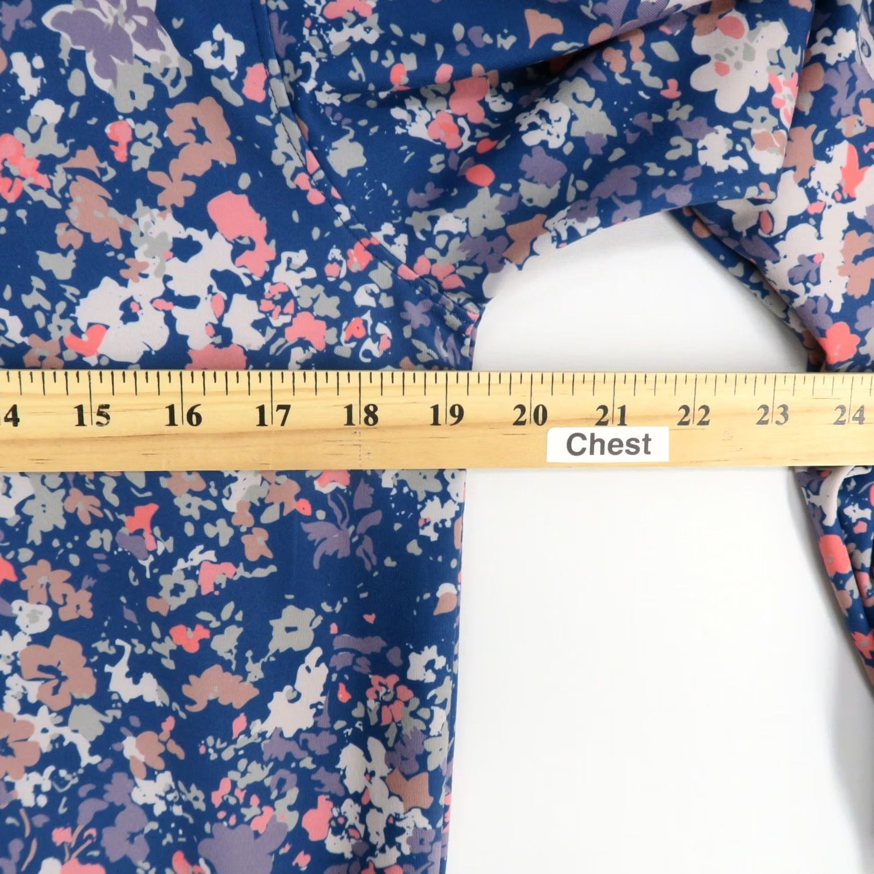 Vintage Waggle 1/4 Zip Pullover Mens S Blue Floral Performance Golf Stretch Long Sleeve Size US S / EU 44-46 / 1 - 4 Thumbnail