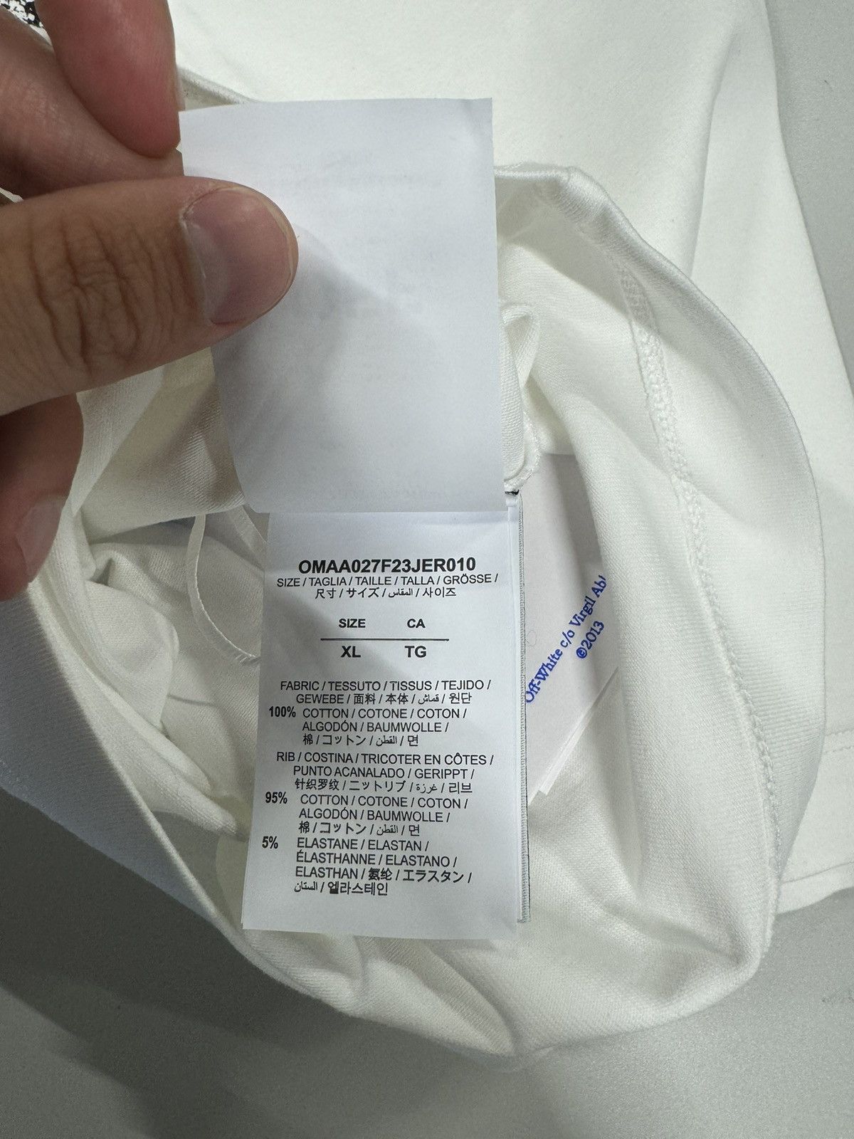Off-White Off-White Scratch Arrow T-Shirt NEW 550$ Size US XL / EU 56 / 4 - 6 Thumbnail