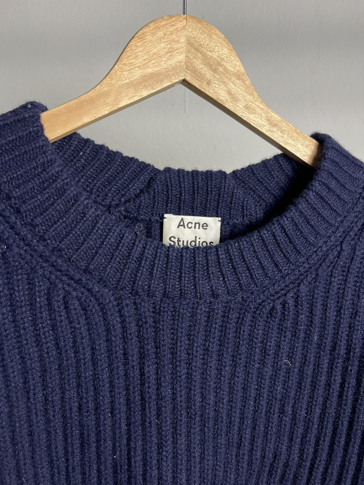 Acne Studios PAW18 Acne Studios Knit Sweater Dark Blue Size US S / EU 44-46 / 1 - 2 Thumbnail