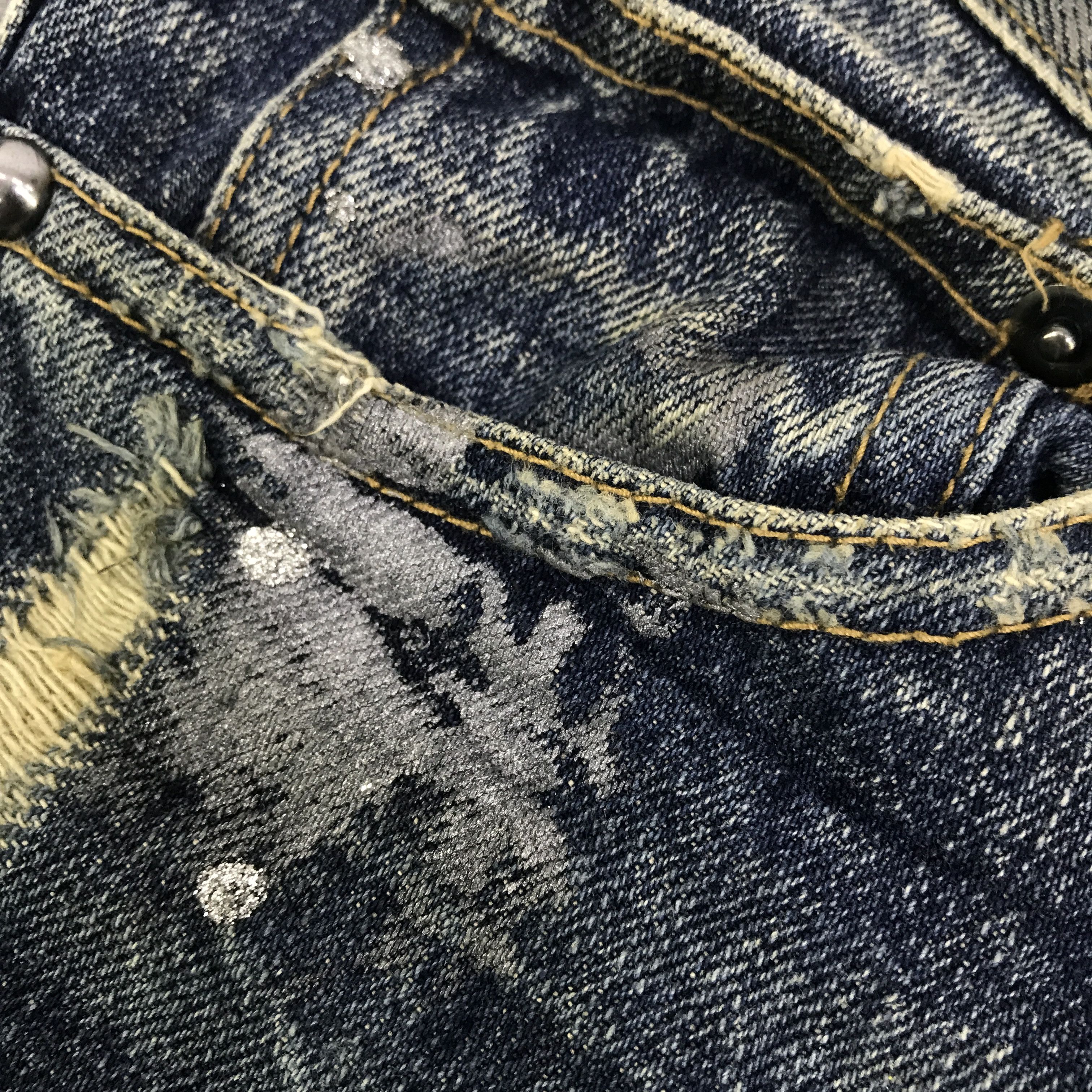 Japanese Brand Flared Midas explosion distressed Bootcut pants K130B18 Size US 29 - 15 Thumbnail