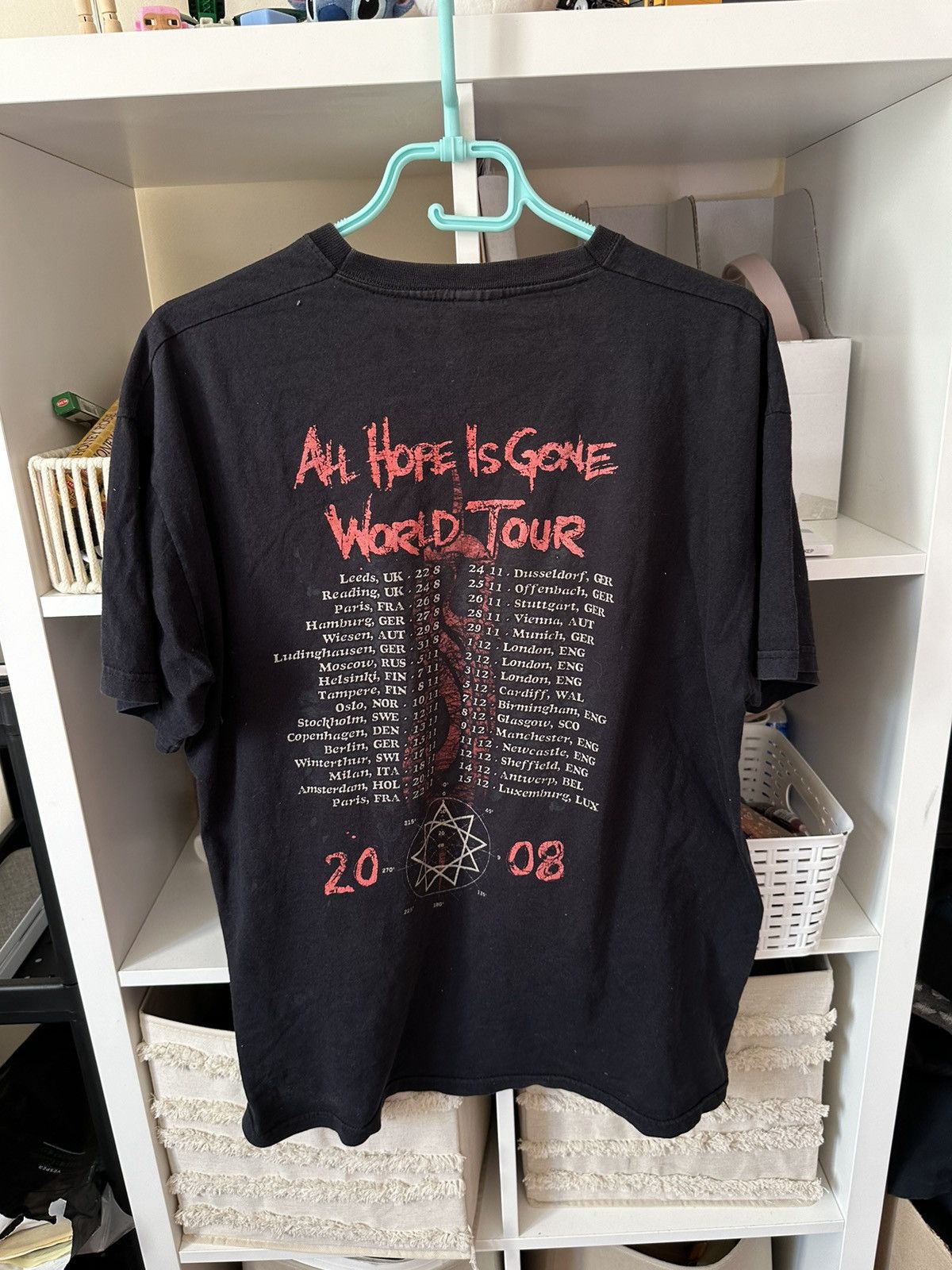 Slipknot VINTAGE SLIPKNOT All HOPE IS GONE TOUR PROMO T-SHIRT L Size US L / EU 52-54 / 3 - 4 Thumbnail