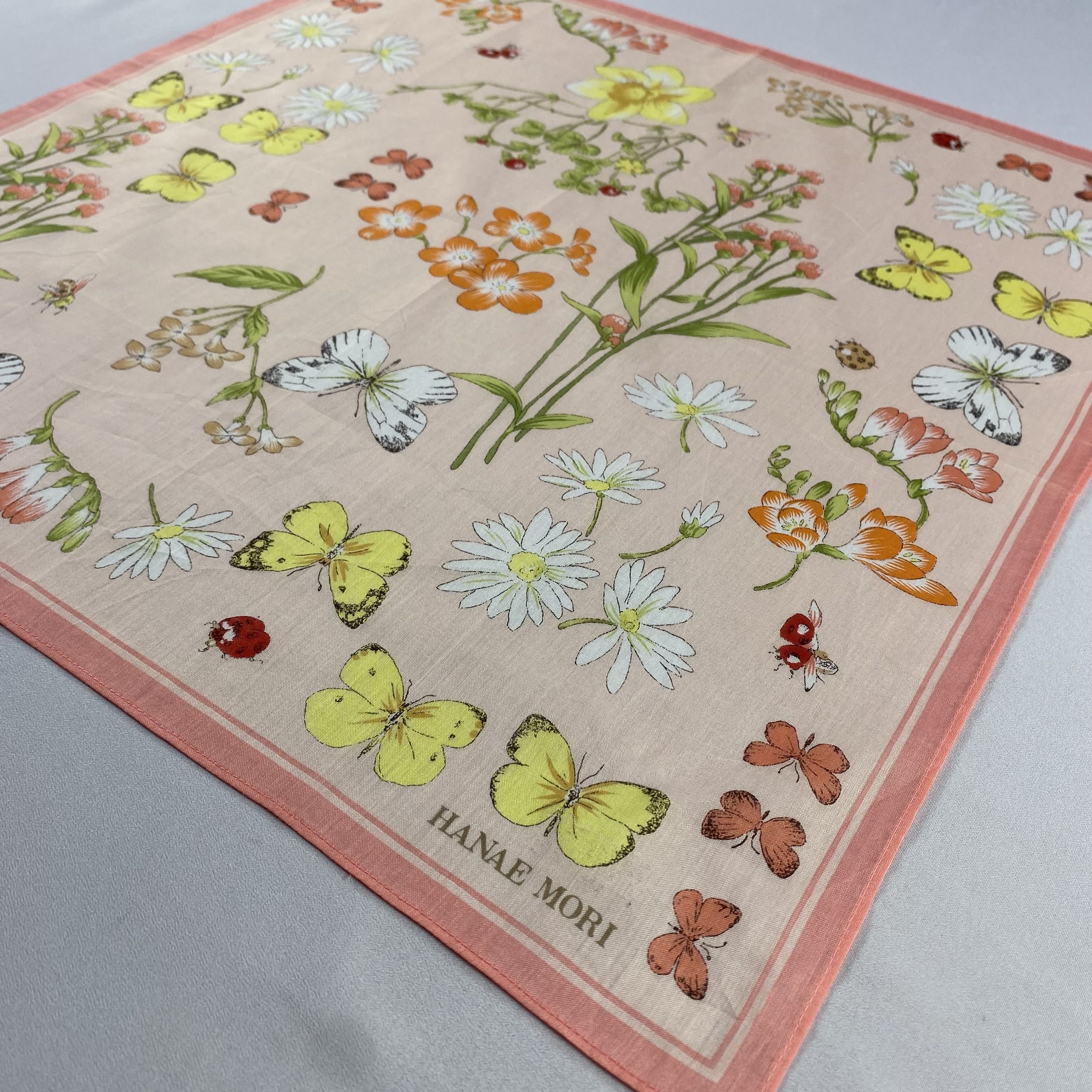 Hanae Mori × Vintage Hanae Mori Handkerchief / Neckerchief / Bandana-P562 Size ONE SIZE - 2 Thumbnail