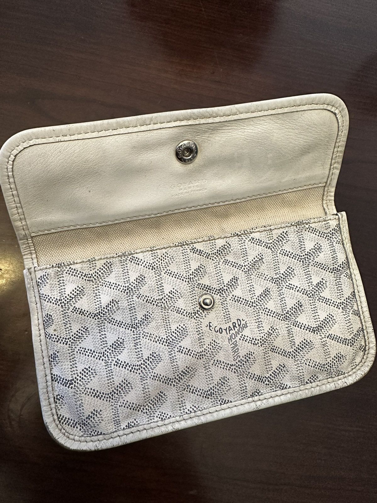 Goyard Goyard Saint Louis Pouch White Wallet Size ONE SIZE - 1 Thumbnail