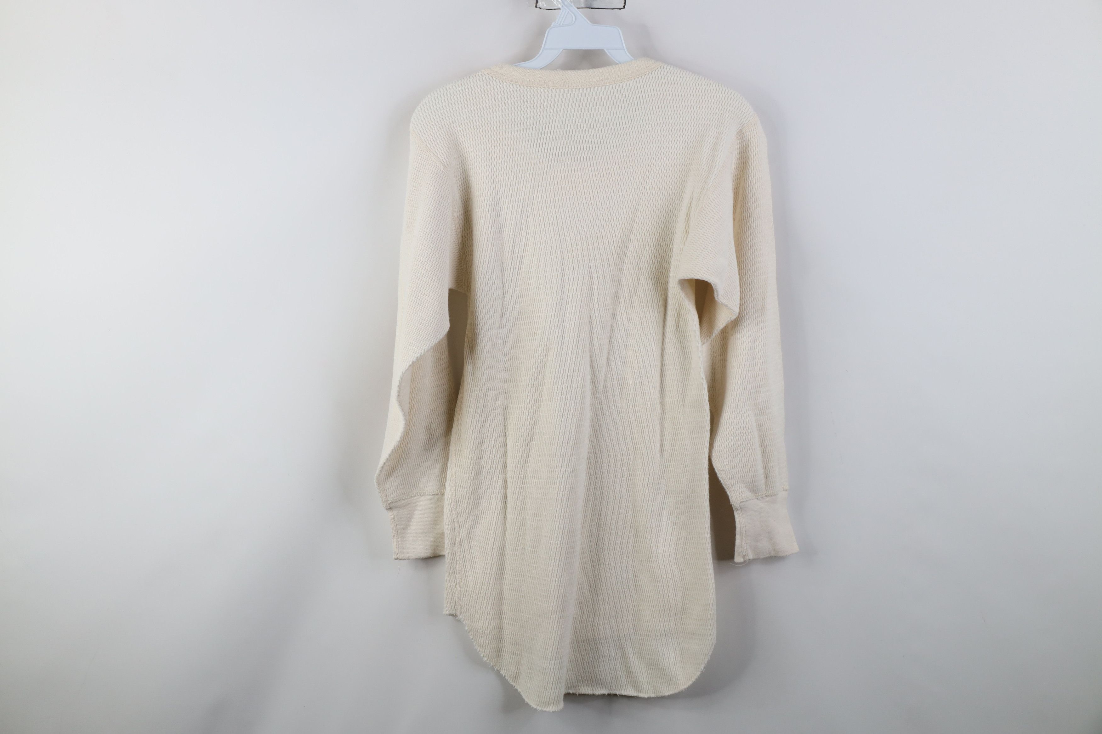 Vintage Vintage 70s Streetwear Waffle Knit Long Sleeve T-Shirt USA Size US L / EU 52-54 / 3 - 10 Thumbnail