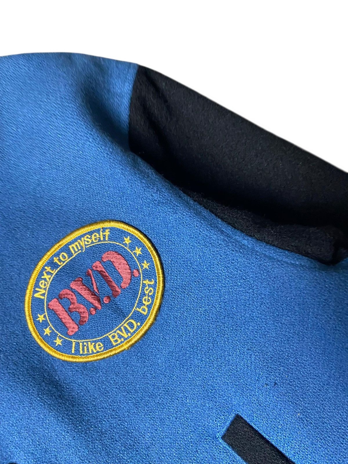 Japanese Brand Vintage B.V.D Varsity Wool Bomber Jacket (168) Size US L / EU 52-54 / 3 - 5 Thumbnail