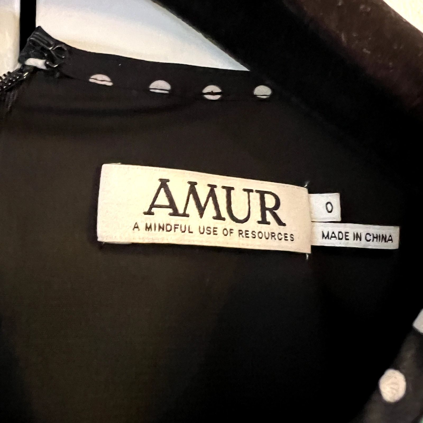 Amur AMUR Dalilah Tier mini Dress in Black White Polka Dot Size XS / US 0-2 / IT 36-38 - 4 Thumbnail