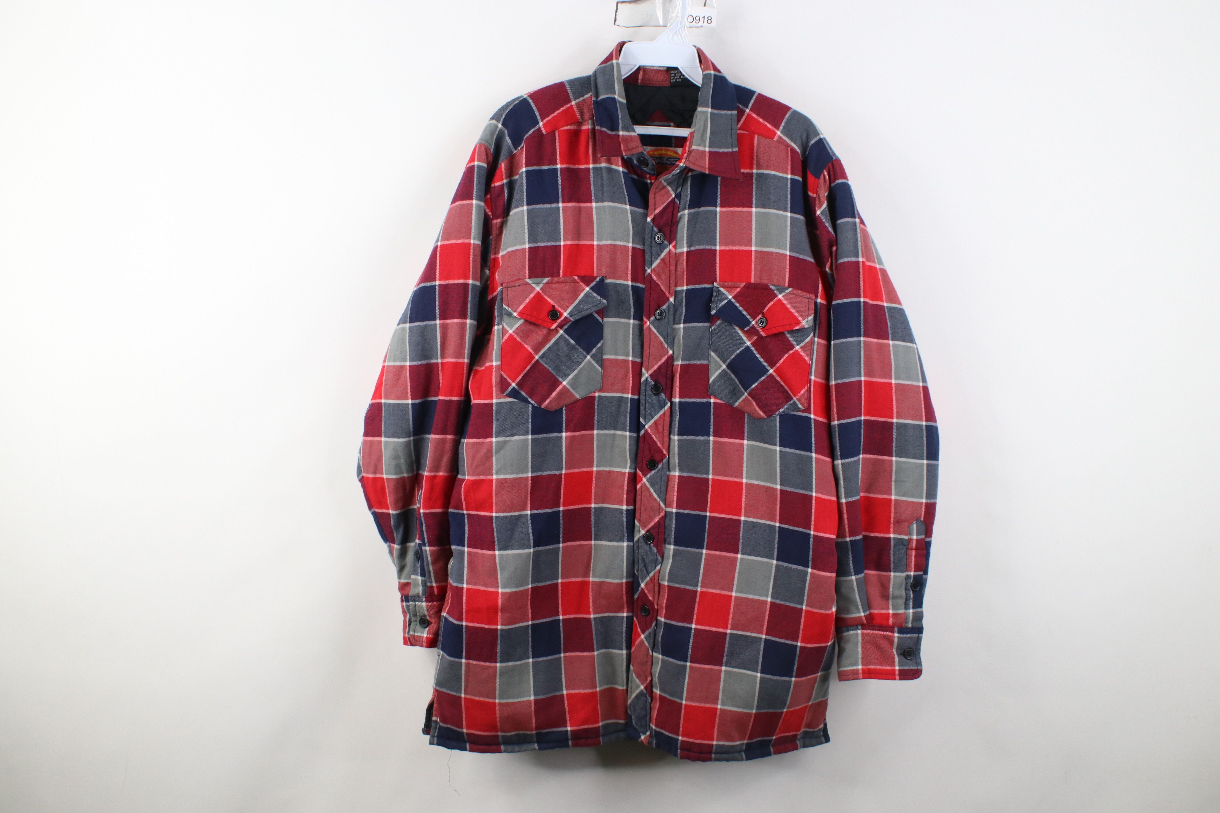 Vintage Vintage 90s Streetwear Flannel Button Shirt Jacket Jac Shirt Size US M / EU 48-50 / 2 - 1 Thumbnail
