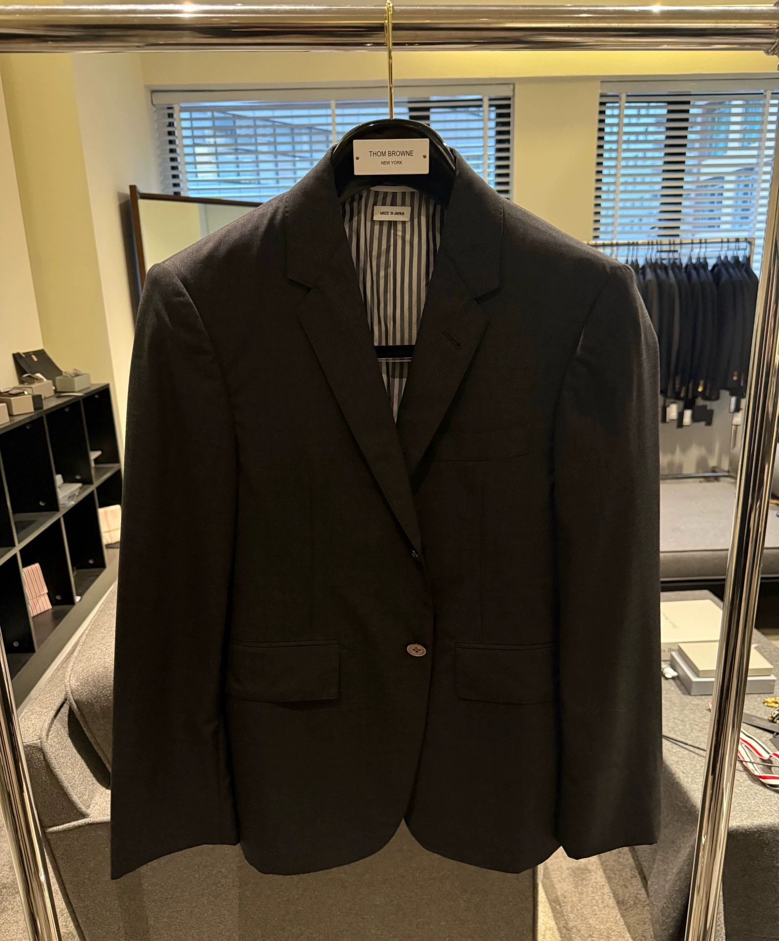 Thom Browne Thom Browne Classic Charcoal Wool Suit Size 0 Size US XS / EU 42 / 0 - 1 Thumbnail