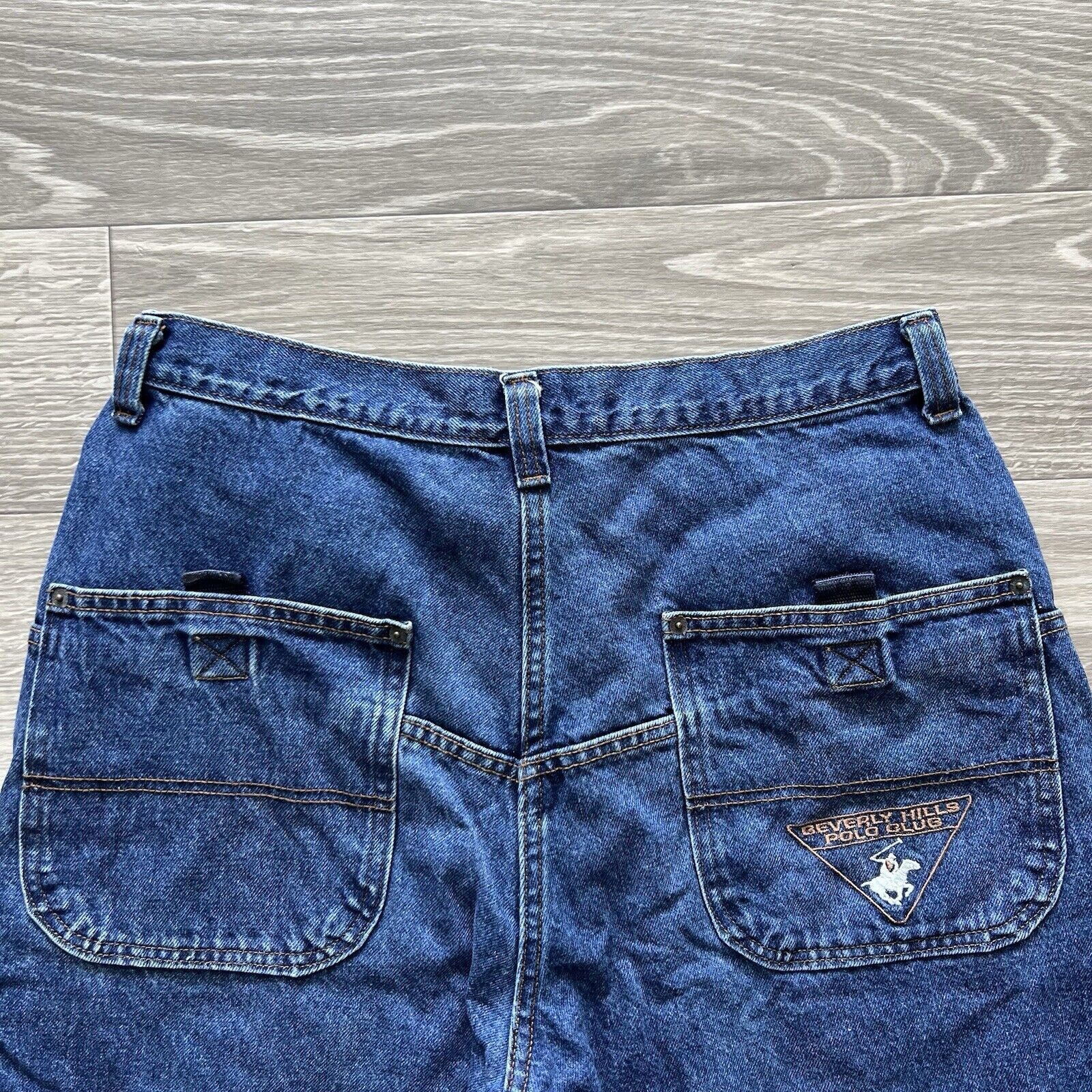 Beverly Hills Polo Club Vintage Y2K Blue Jean Shorts Beverly Hills Polo Club Baggy Size US 35 - 2 Thumbnail