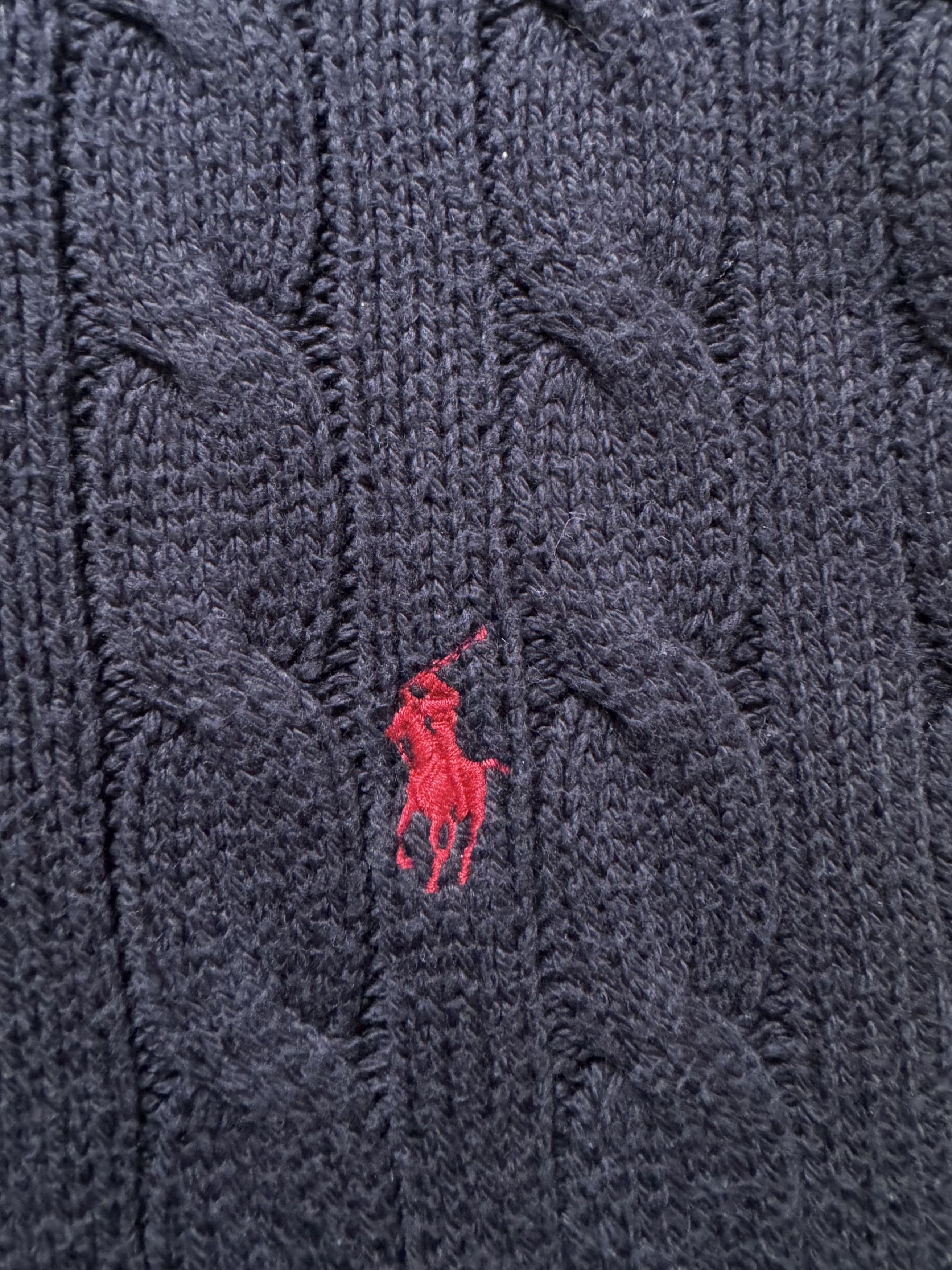 Polo Ralph Lauren Vintage Polo Ralph Lauren Cable Knit Sweater Pima Cotton Size US L / EU 52-54 / 3 - 4 Thumbnail