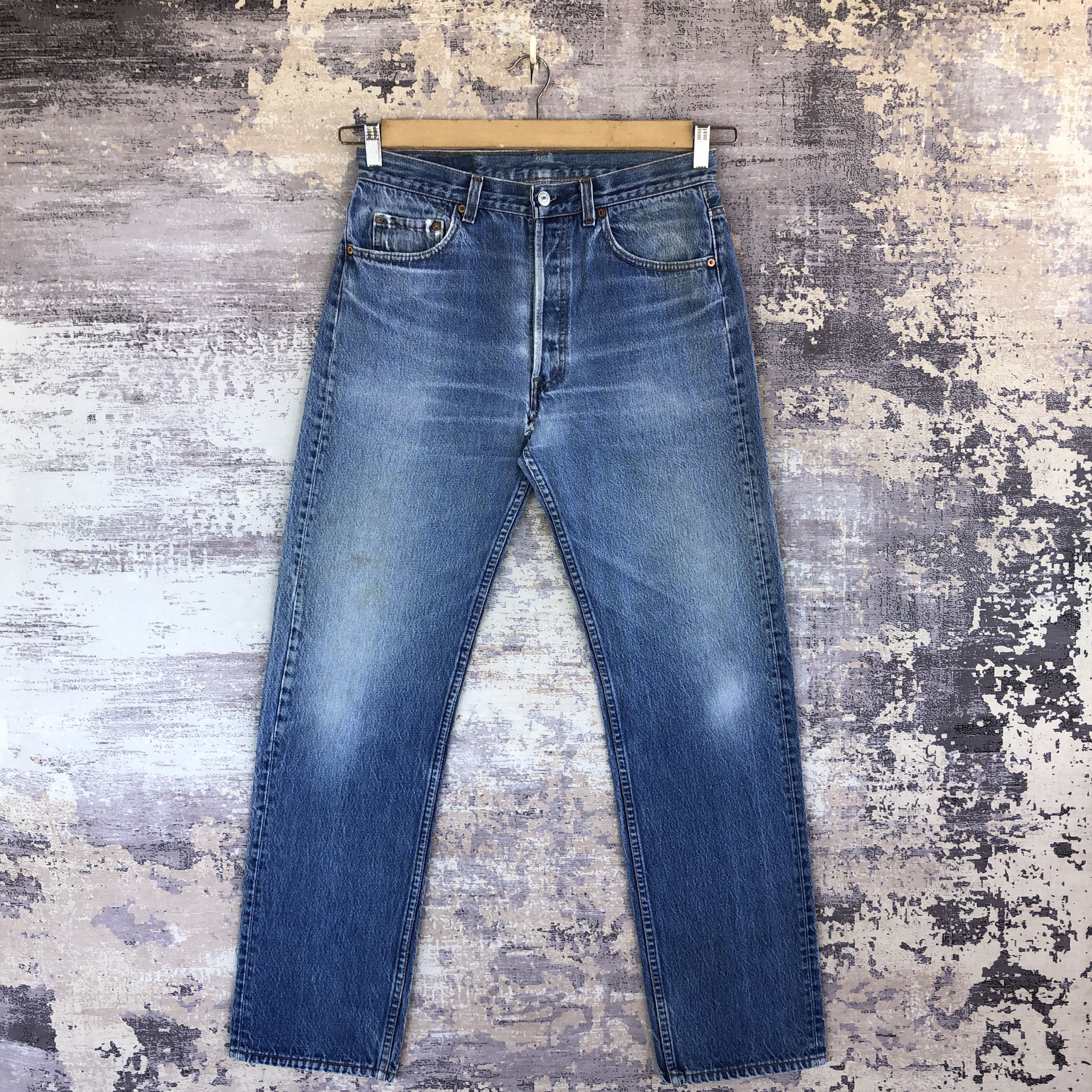 Levi's Vintage Levis 501 Faded Jeans Distressed Light Wash Denim Size US 30 / EU 46 - 1 Thumbnail