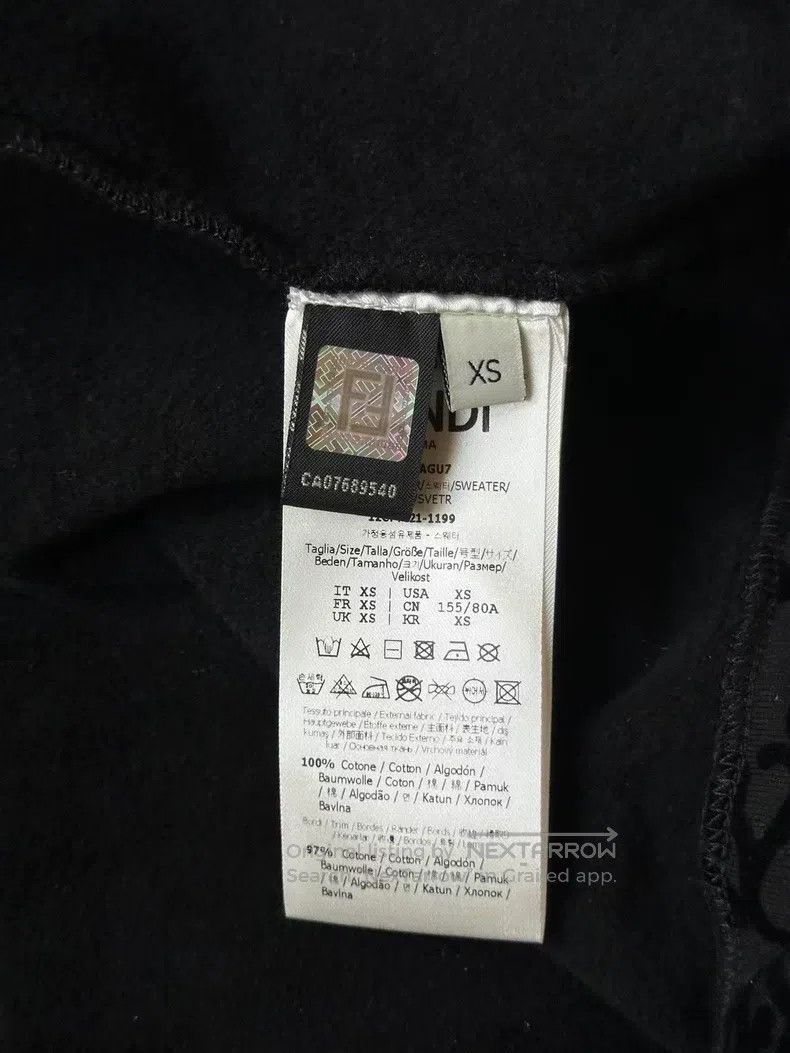 Fendi Fendi Full Print Fleece Sweatshirt Size XS / US 0-2 / IT 36-38 - 4 Thumbnail